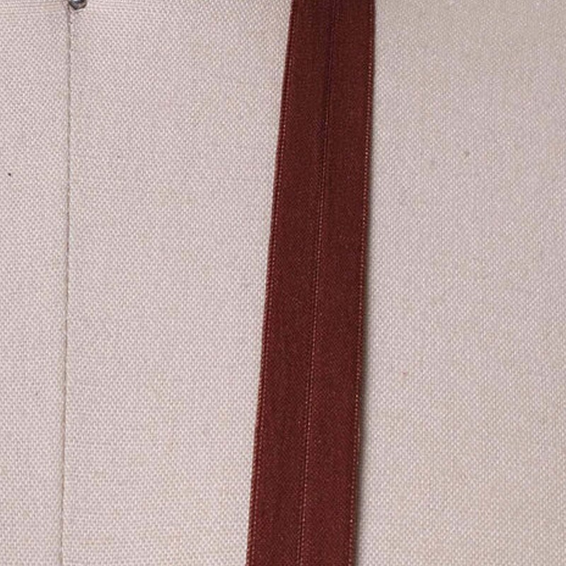 3 Yards Cinnamon Brown Fold Over Bias Soft Elastic Trim 5/8&#x22;