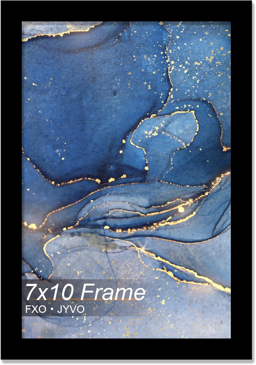 7x10 Picture Frame, Black Frame for 7 x 10 Inch Picture Poster Photo, Light Weight and High Transparent 7 by 10 Frame for Wall - 1 Pack/Black/7"x10"