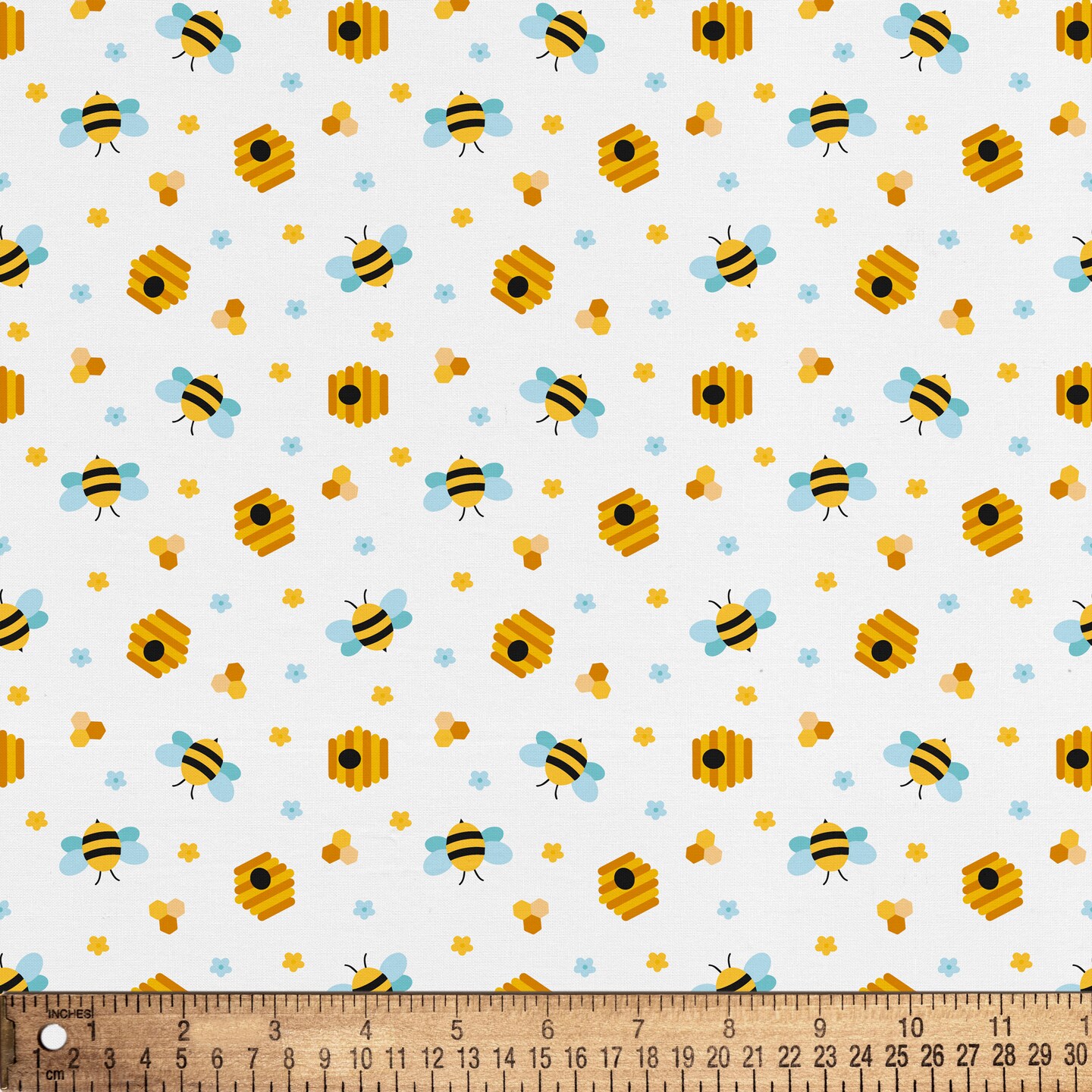 DAVID TEXTILES BEEHIVE PARTY COTTON 8 YD BOLT
