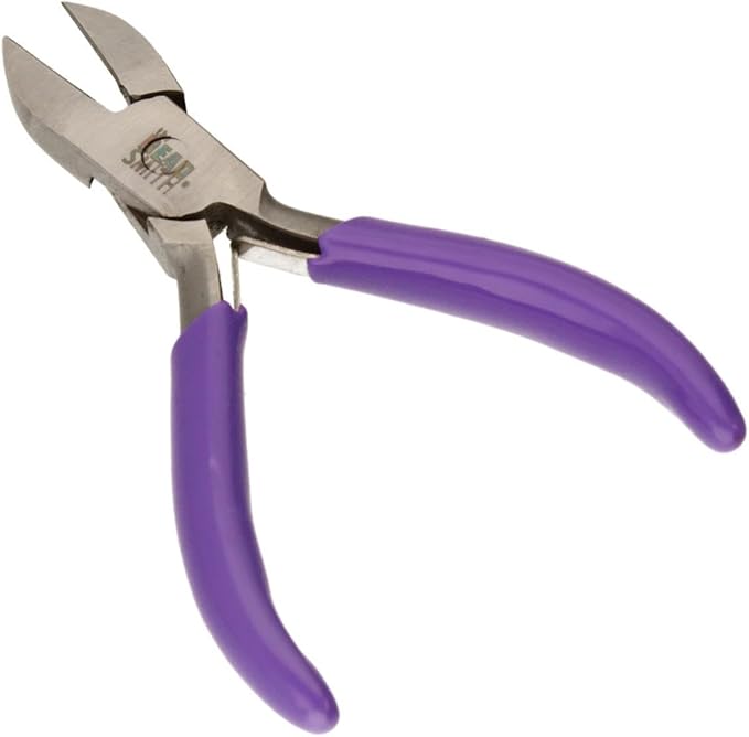 The Beadsmith Flush Cutters - 5.25" Jewelry Making Pliers With Comfort Grip