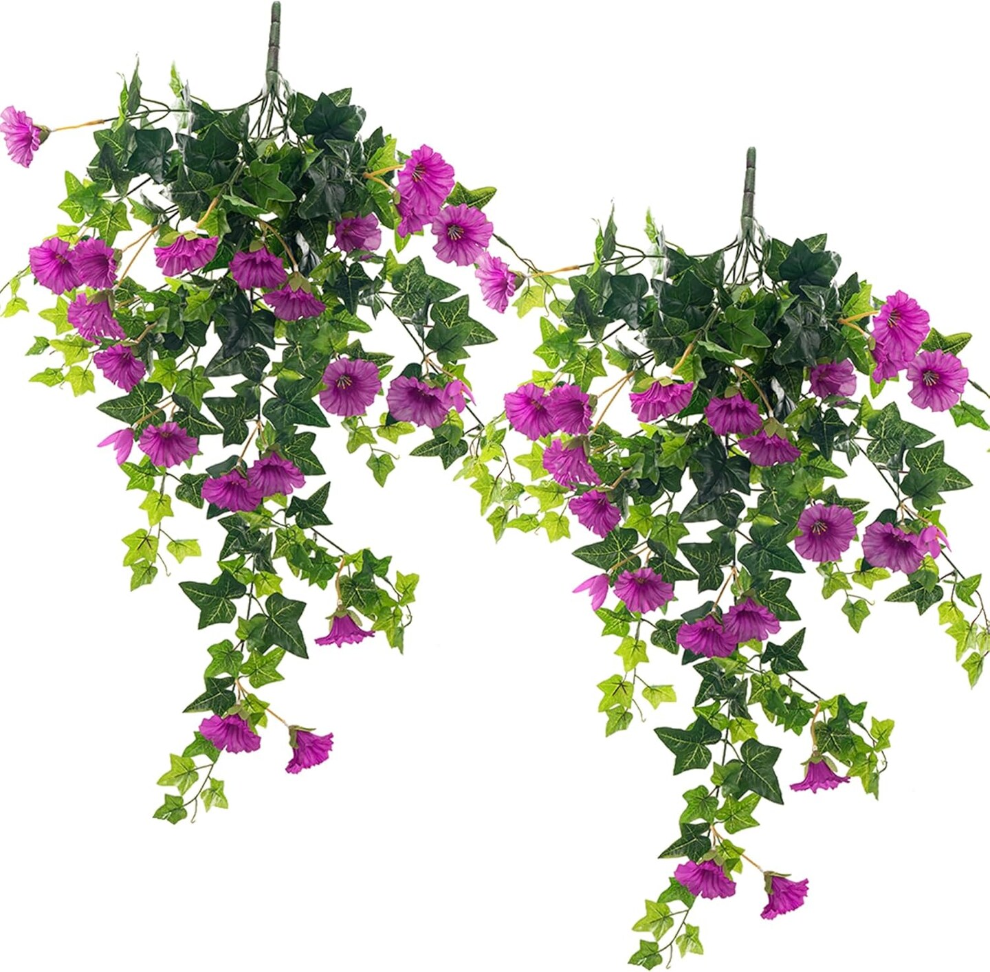 Artificial Flowers Faux Outdoor Plants Artificial Petunias for Outdoors
