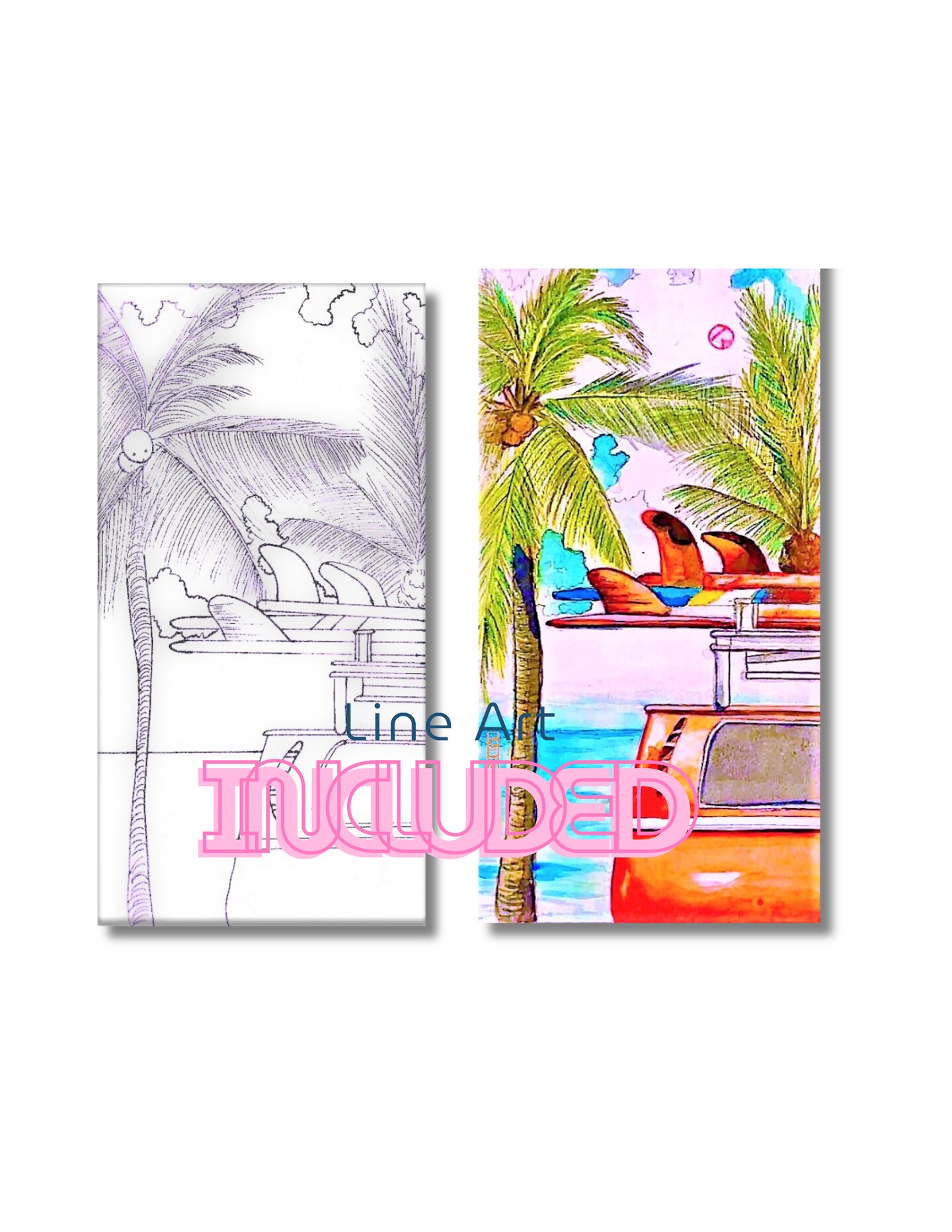 "Beach Vacation" Watercolor Gouache Course