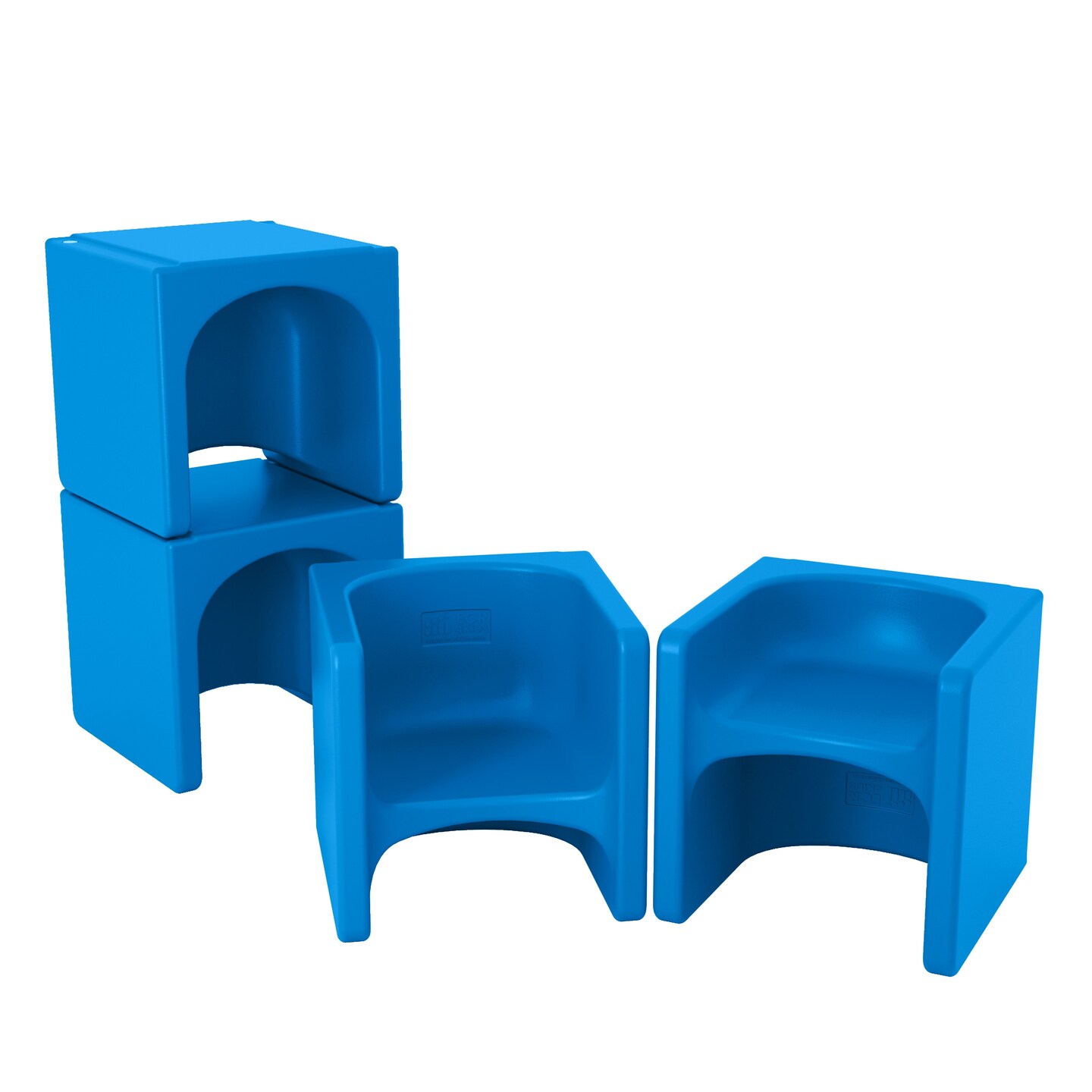 Tri-Me 3-In-1 Cube Chair Set, 4-Pack, Color: Blue | Michaels