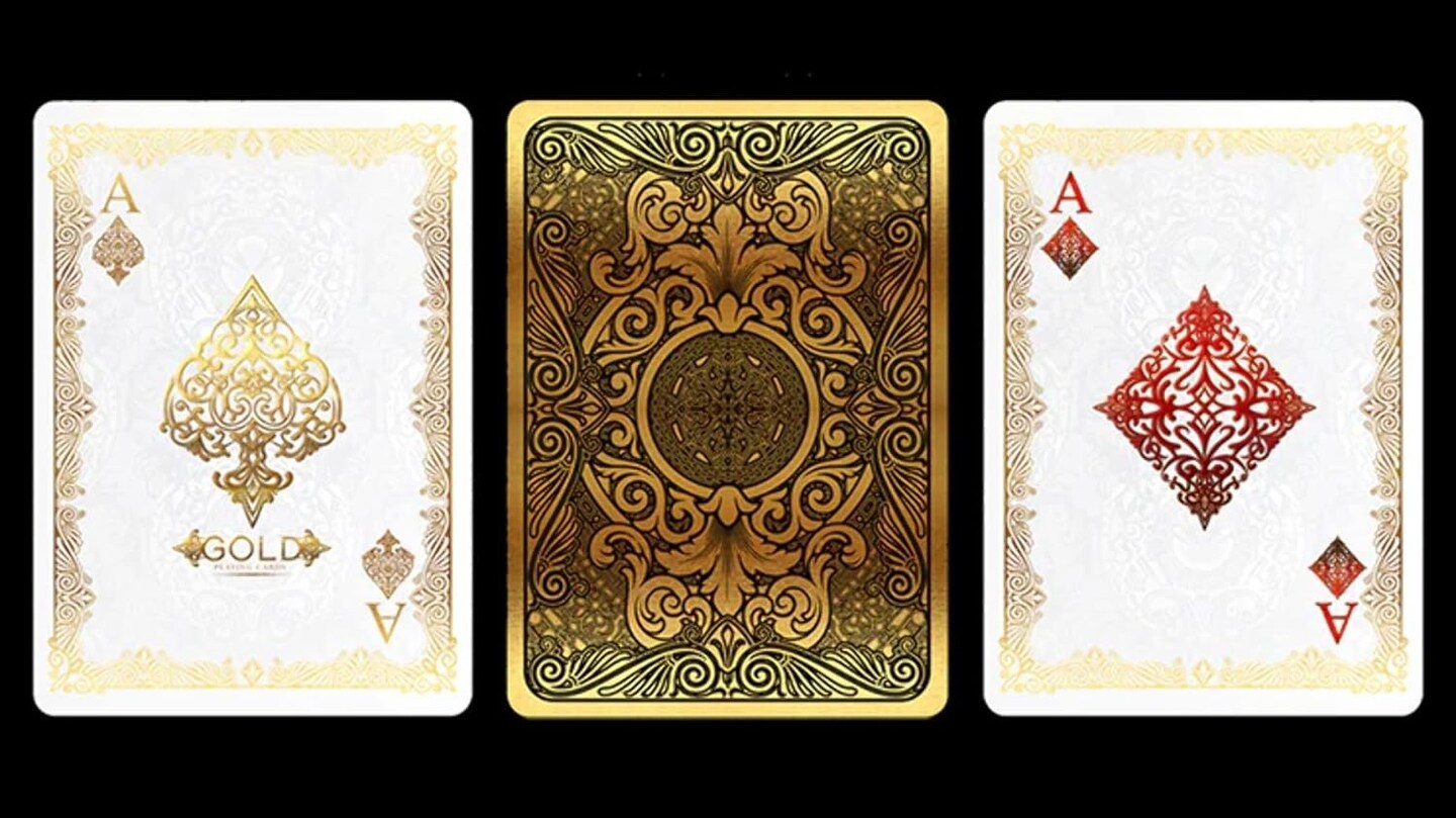 Bicycle Gold Premium Playing Cards, Poker Size Standard Index