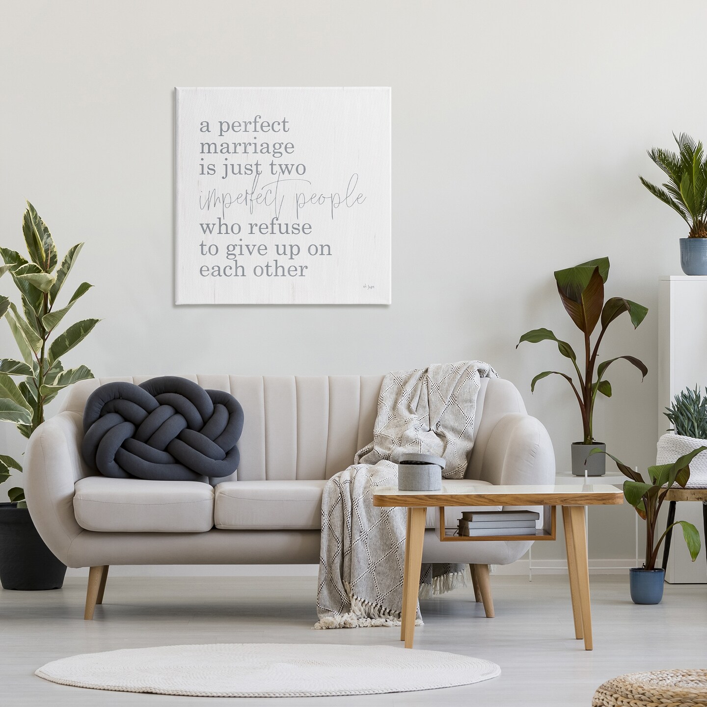 Stupell Industries Perfect Marriage Refuse to Give Up Canvas, design by Jaxn Blvd.