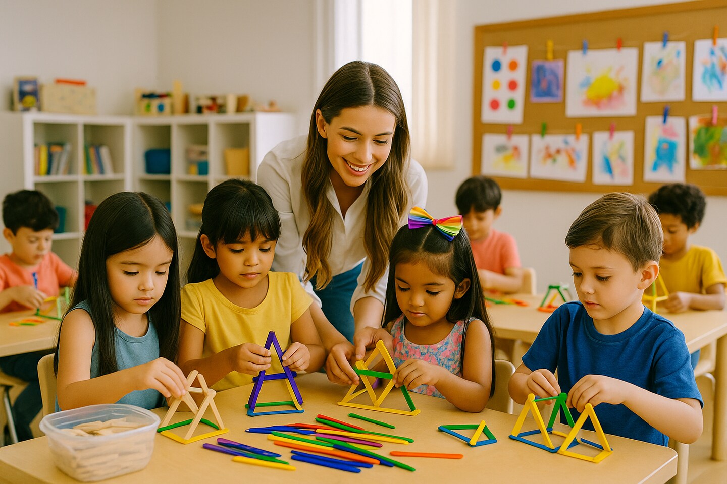 Junior Craft Sticks 2-1/2" – 120 Pack, Small Wood Sticks for Kids Crafts, STEM Projects & Classroom Activities