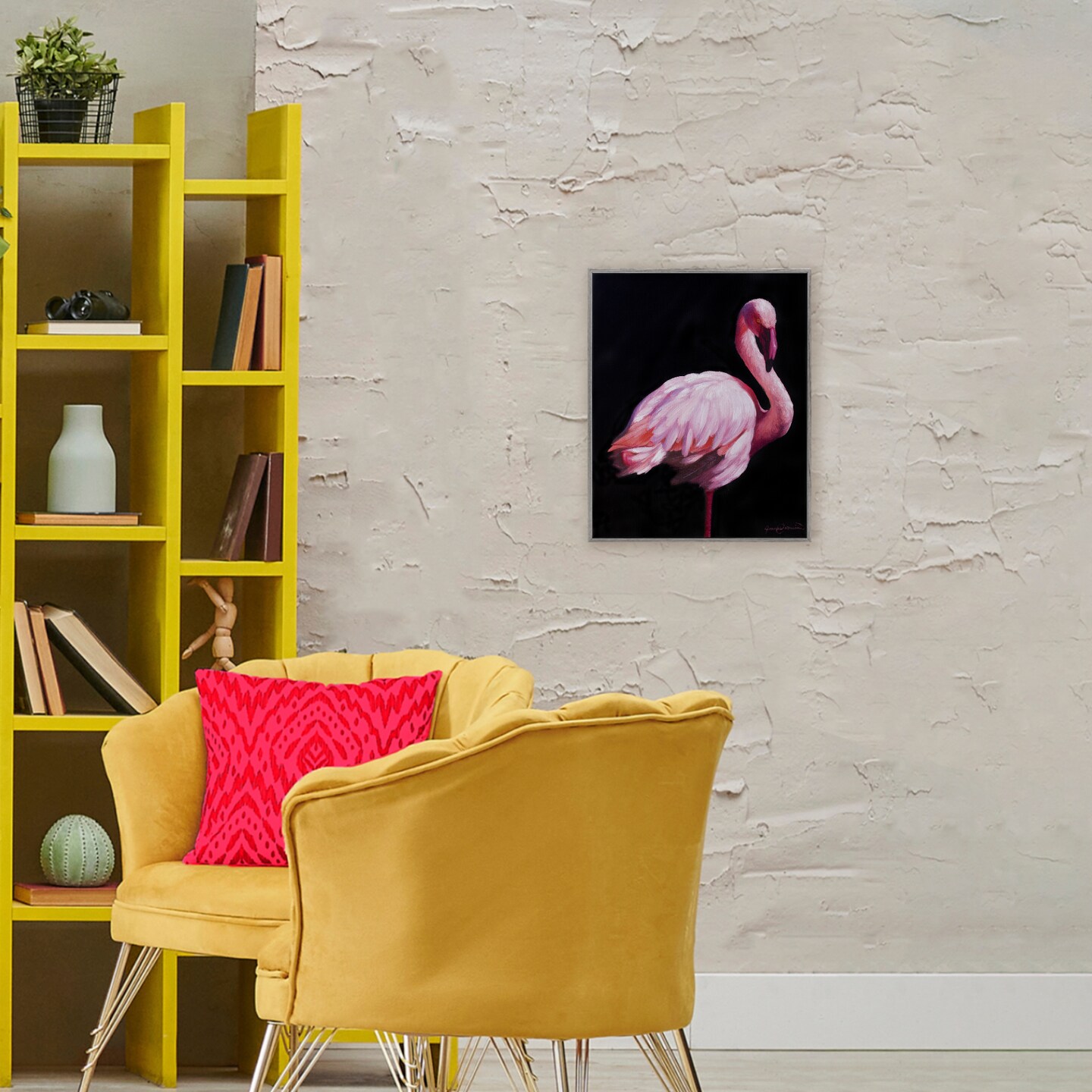 Stupell Industries Elegant & Exotic Flamingo Framed Giclee, design by James Corwin
