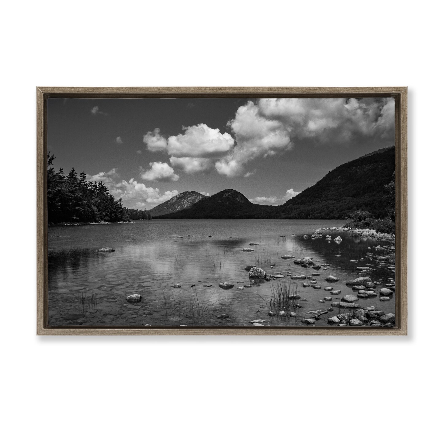 Stupell Industries Cloudy Mountain In The Distance Floating Frame, design by James Rodewald