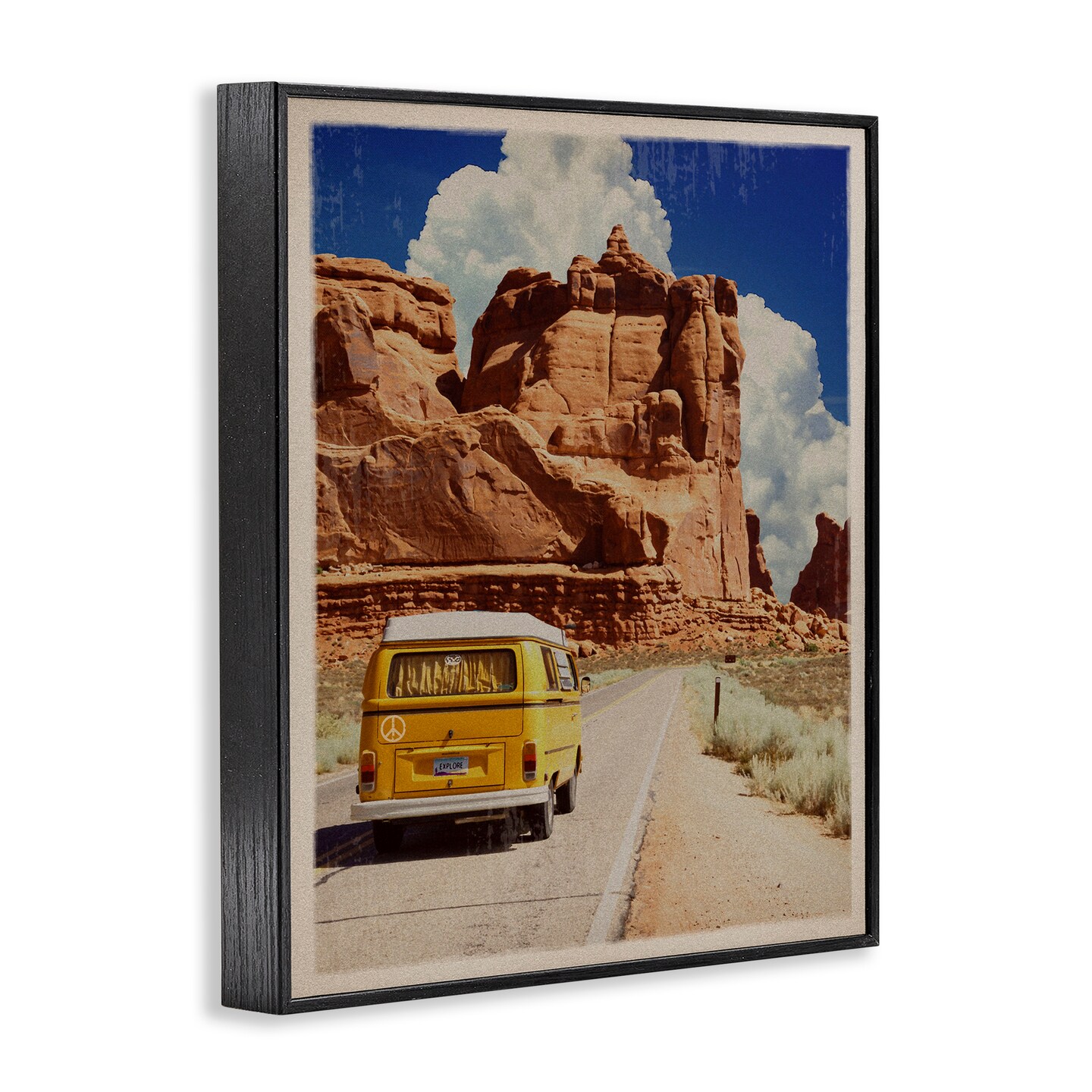 Stupell Industries Retro Desert Adventure Framed Giclee, design by Old Red Truck
