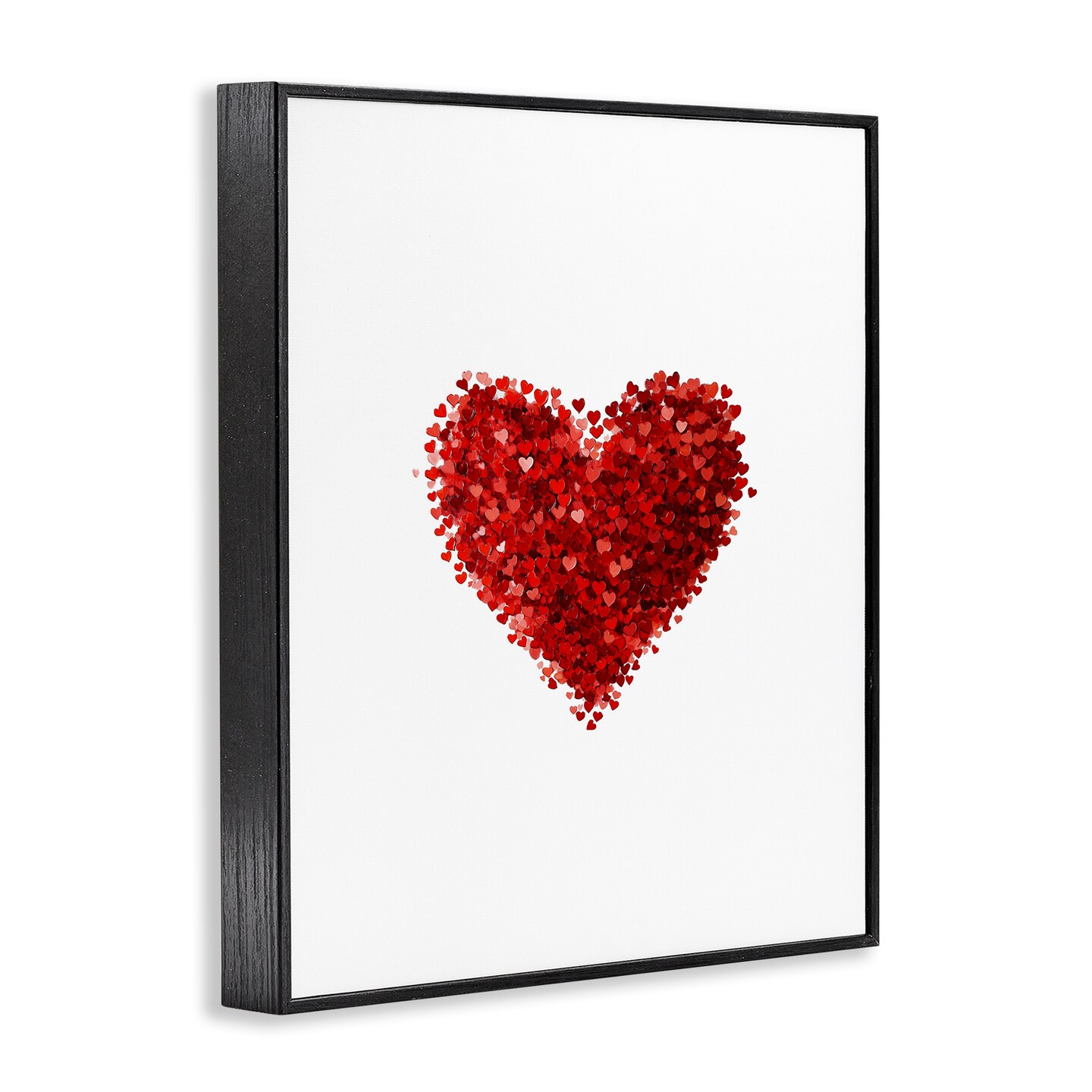 Stupell Industries Cluster of Hearts Shape Framed Giclee, design by Christine Simpson Art