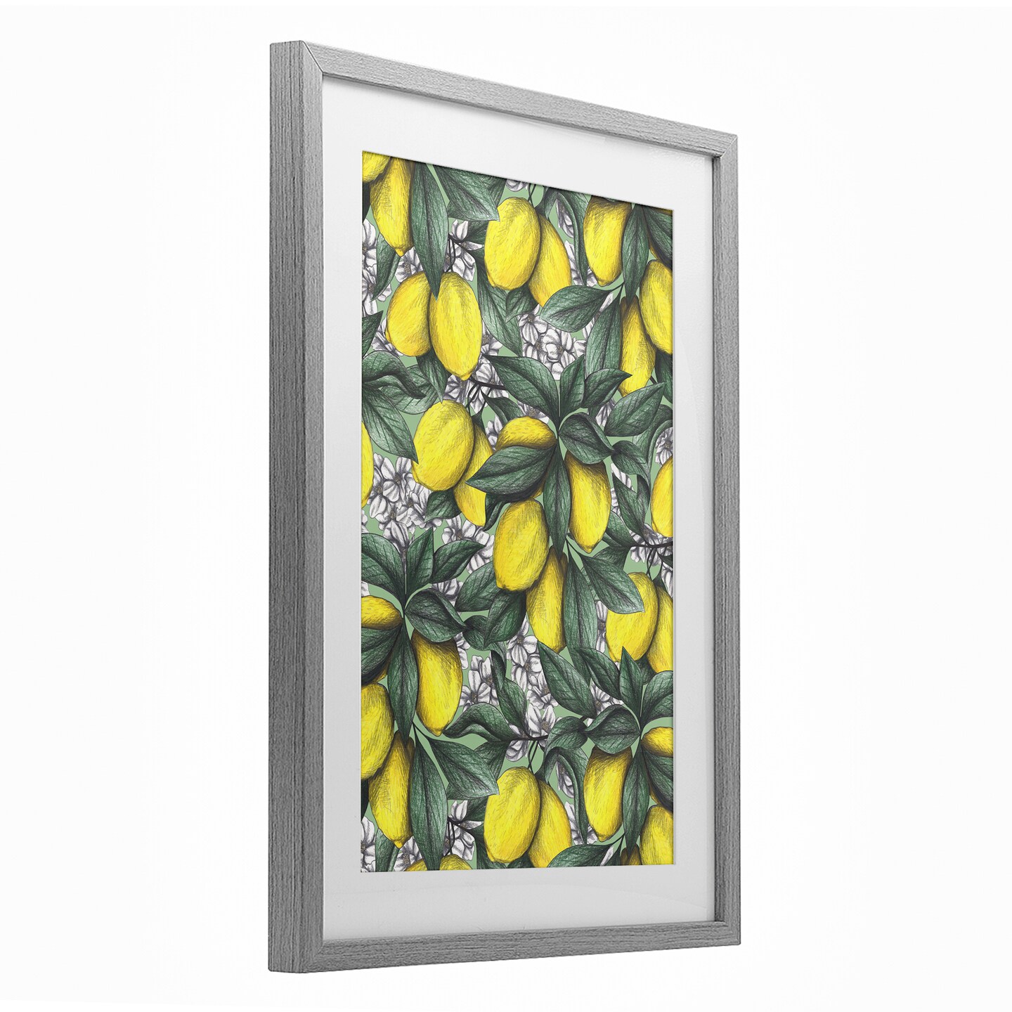 Stupell Industries Under The Lemon Tree Framed Print Under Glass, design by Cecilia Battaini