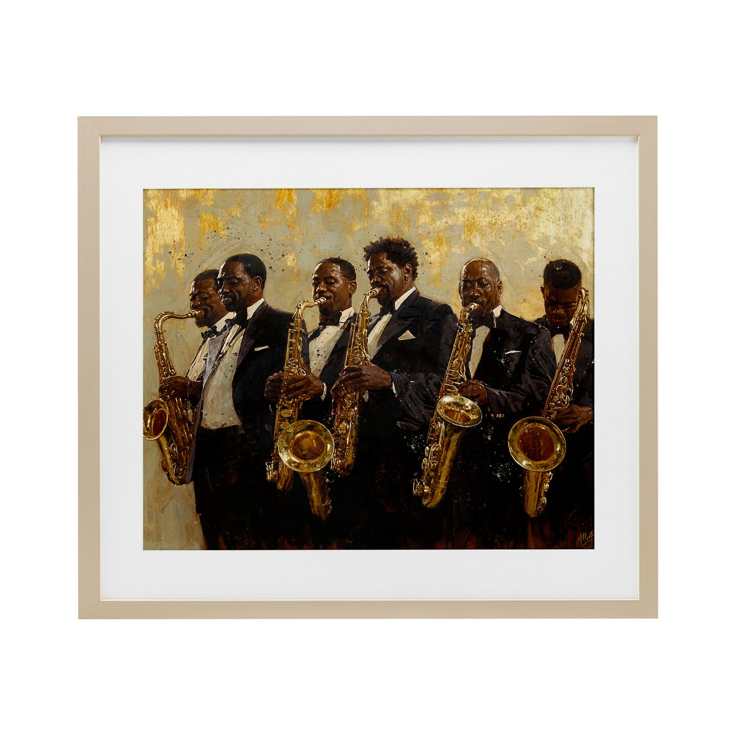 Stupell Industries Golden Era Ensemble Framed Print Under Glass, design by Marta Wiley