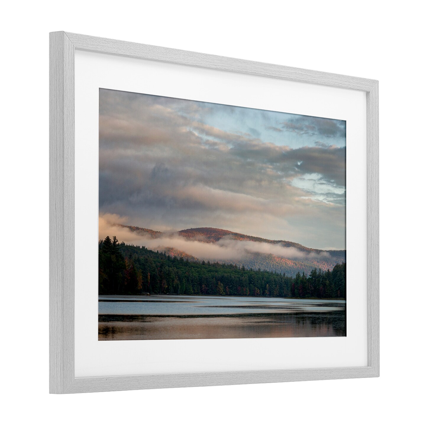 Stupell Industries Mountain View with Fog Framed Print Under Glass, design by James Rodewald