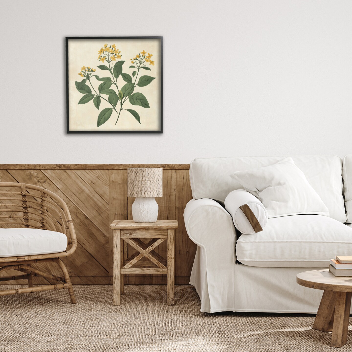 Stupell Industries Yellow Bushels Botanical Illustration Framed Giclee, design by Petal Prints Design