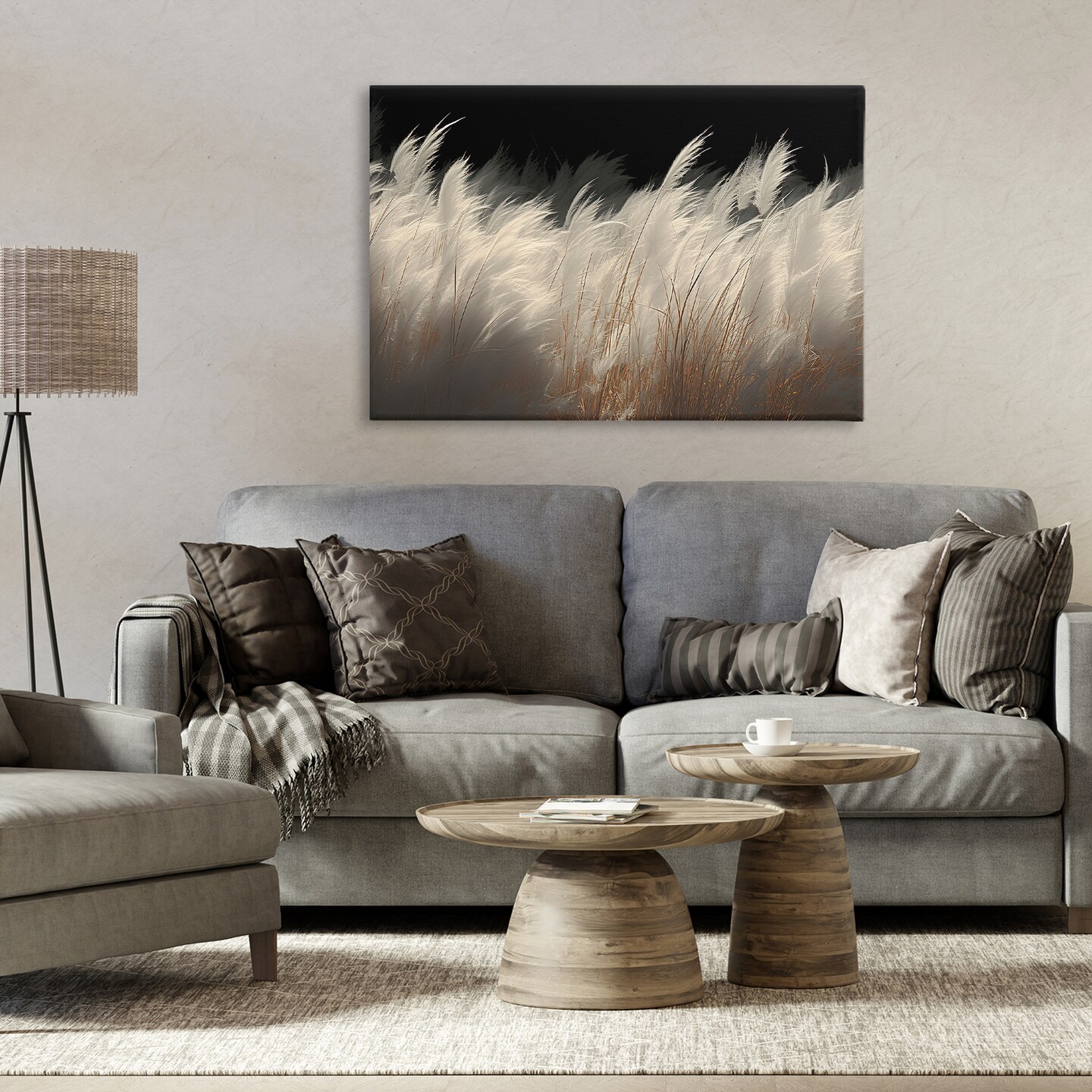 Stupell Industries White Feathers Windblown Grasses Canvas, design by Decent Exposures