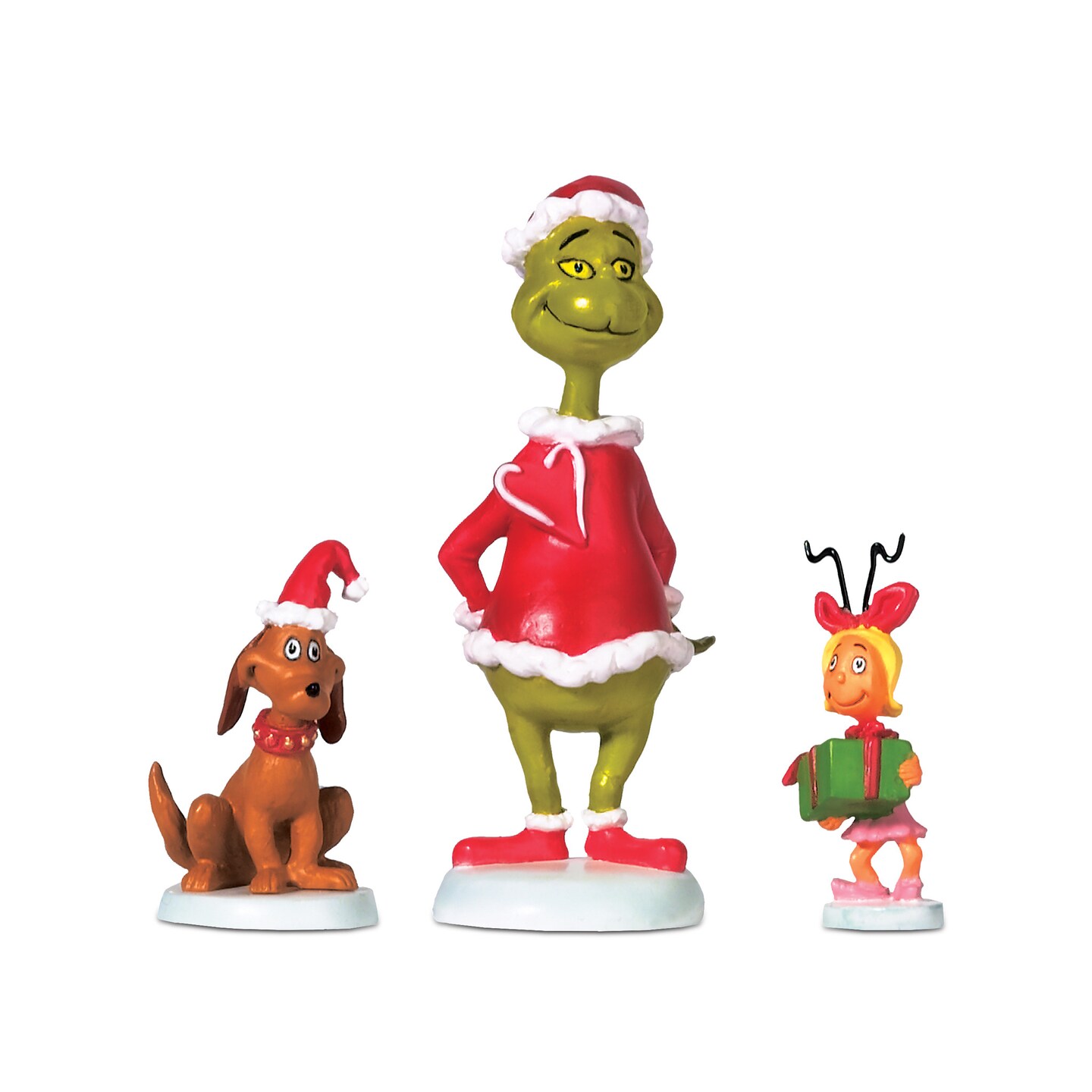 Department 56 Grinch Village Grinch Max &#x26; Cindy-Lou Who Christmas Village Figurine 2.8in H