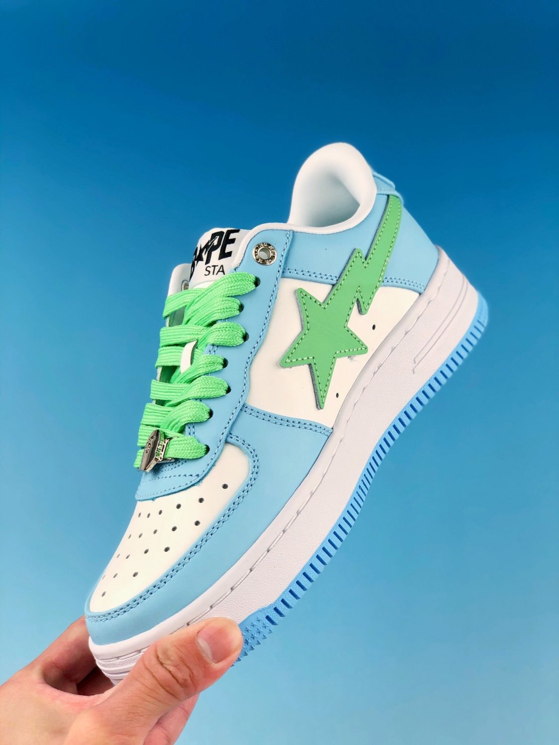 A Bathing Ape Bape Sta Low Pastel Color Blue Green | MakerPlace by