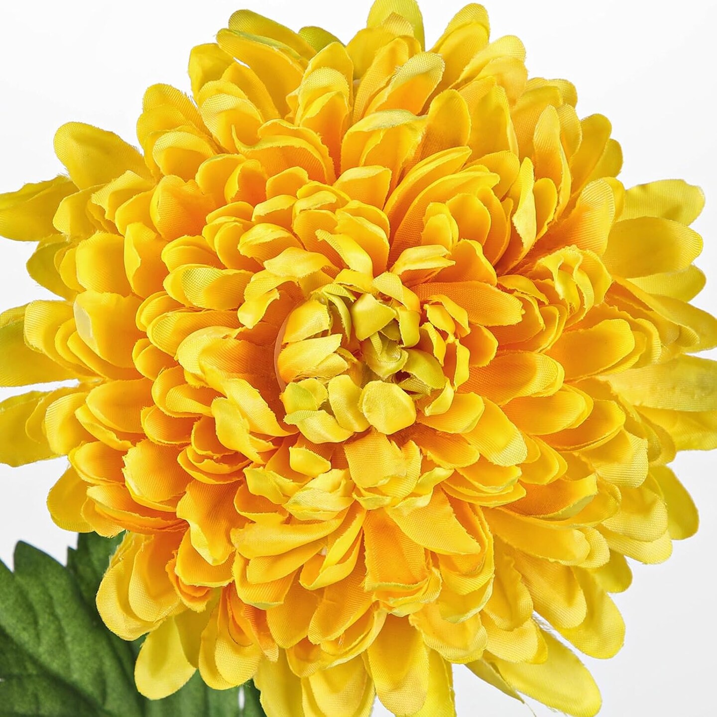 3Pcs Fake Mums Flowers Yellow Artificial Chrysanthemum Flowers Silk 30&#x22; Long Stem Floral Arrangements Bouquets Faux Spider Mum Flower Pincushion Flower Bush Spring Home Decor