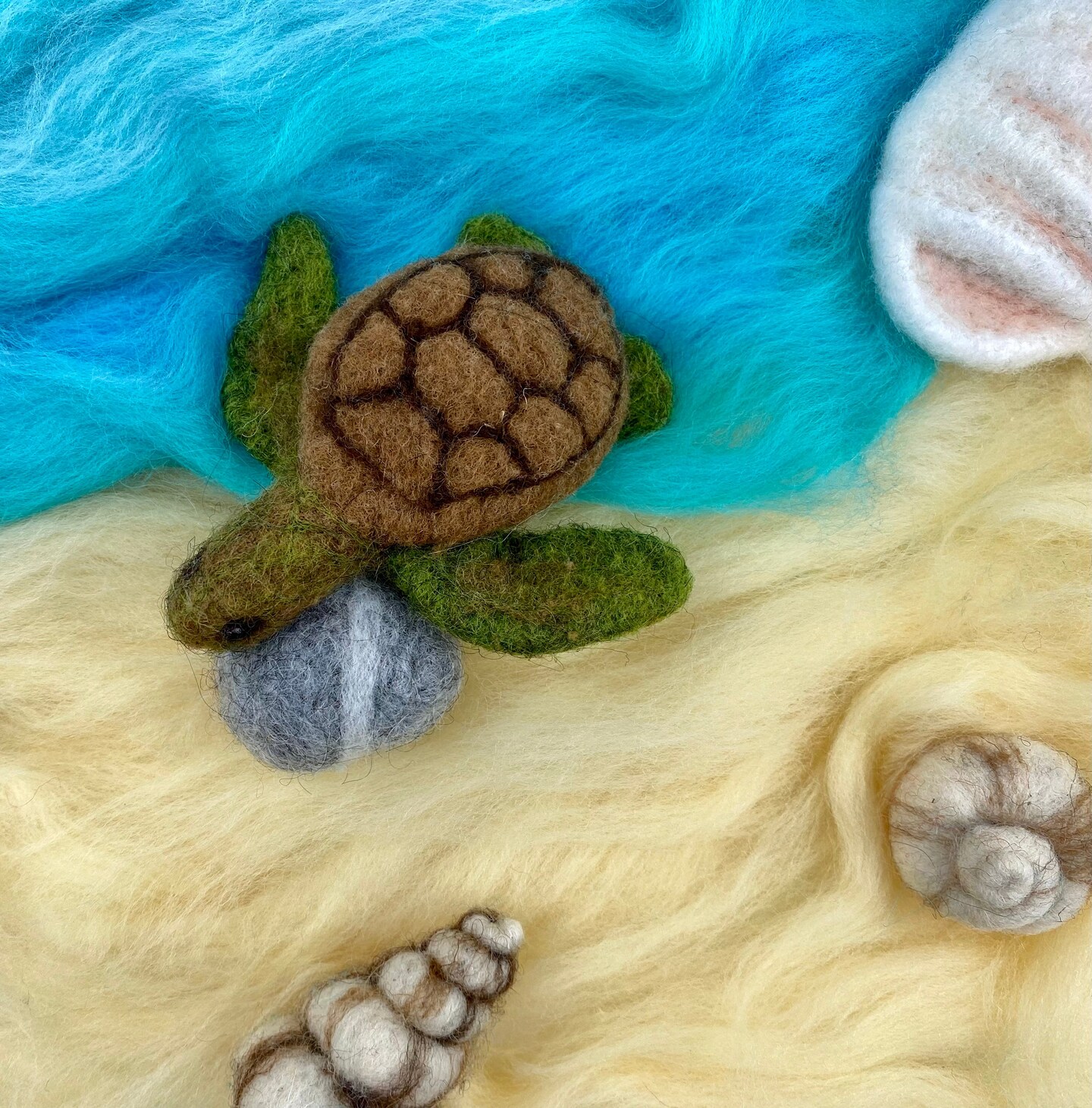 Felting Kit - Turtle Needle Felt Kit