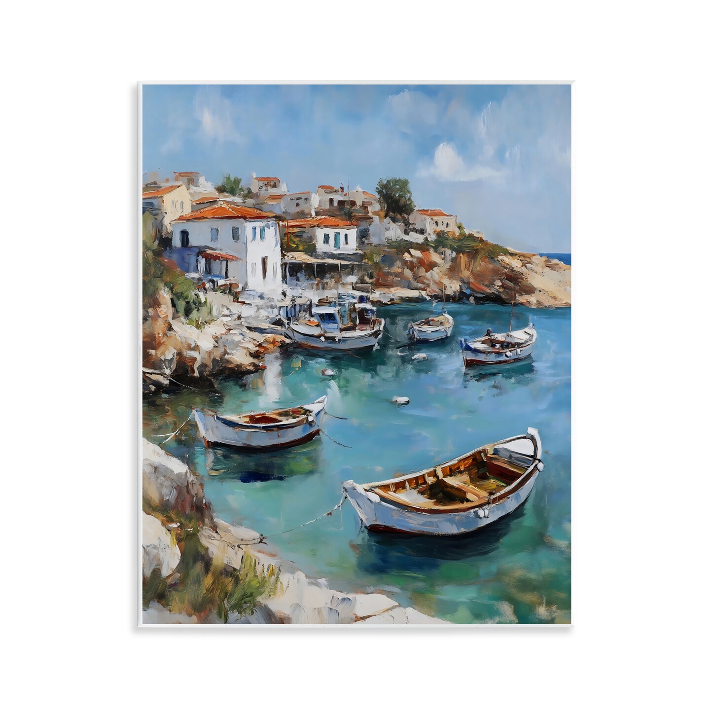 Stupell Industries Italian Village Boats Wall Plaque, design by Franklyn Gregory