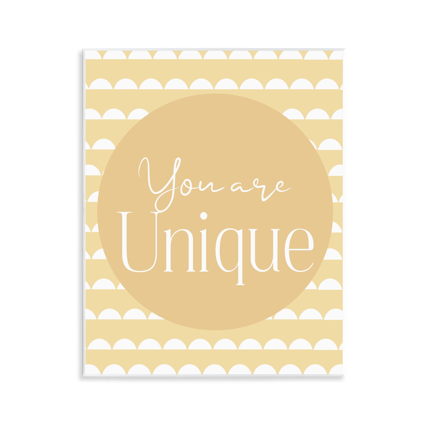 Stupell Industries You Are Unique Sentiment Wall Plaque, design by ...