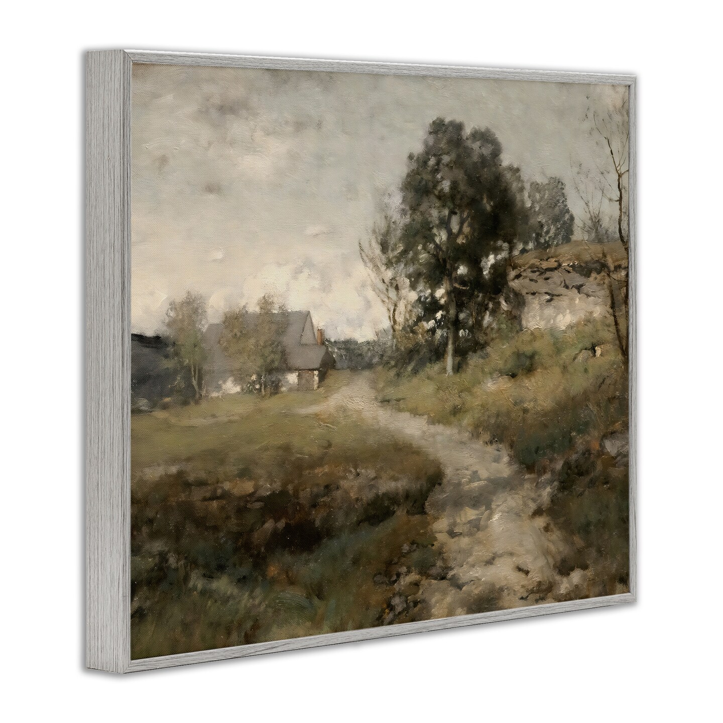 Stupell Industries Vintage Farmhouse Scenic Landscape Framed Giclee, design by Riley B