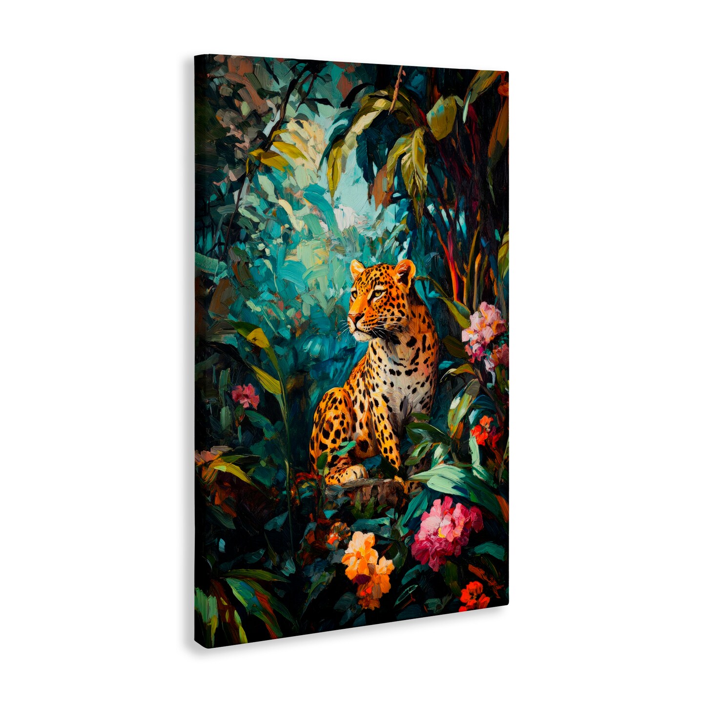 Stupell Industries Wild Side Jungle Cheetah Canvas, design by Petal Prints Design