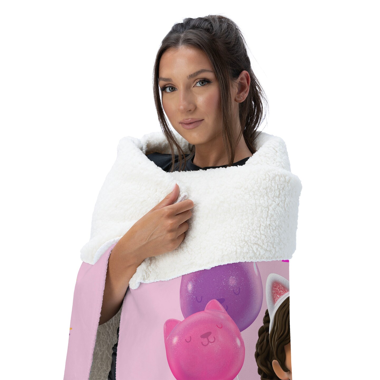 Universal Gabby's Dollhouse Silk Touch Sherpa Throw Blanket, Color