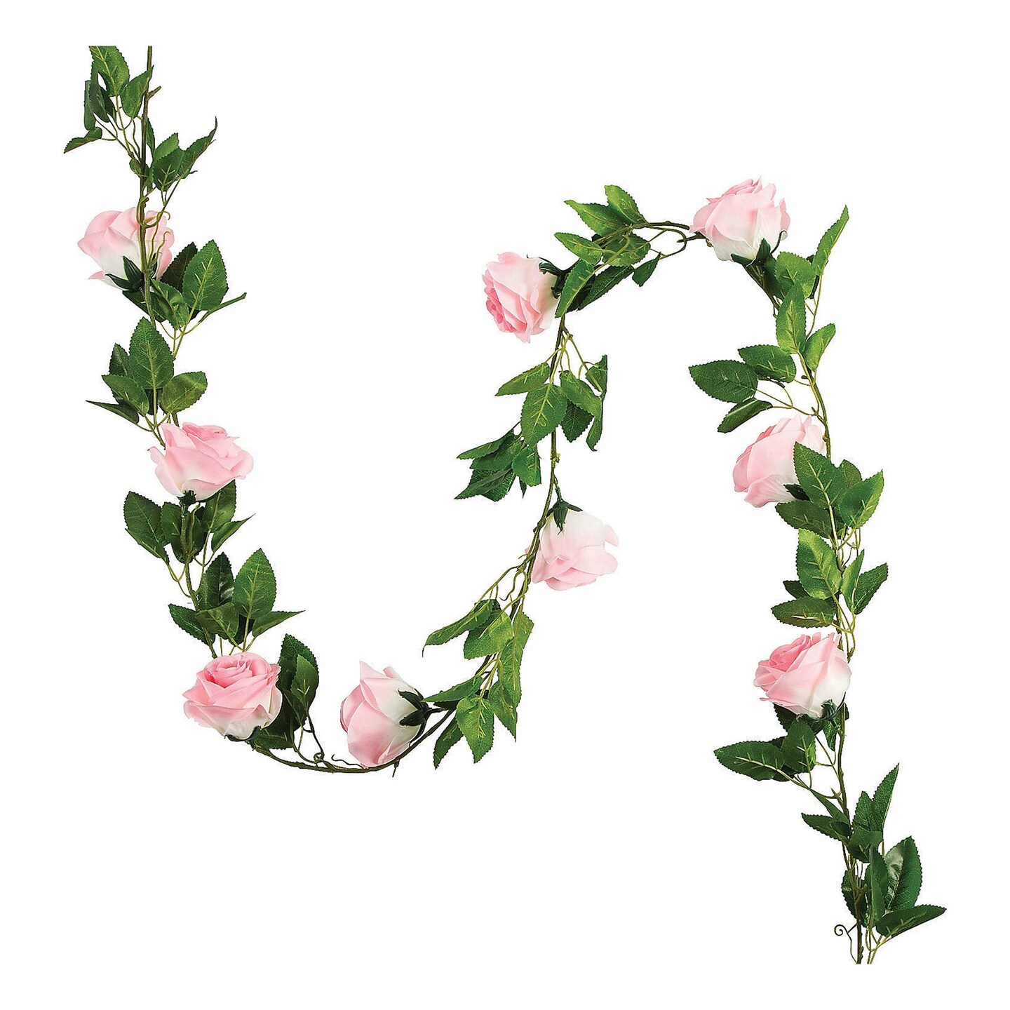 6 Feet Blush Rose Garland