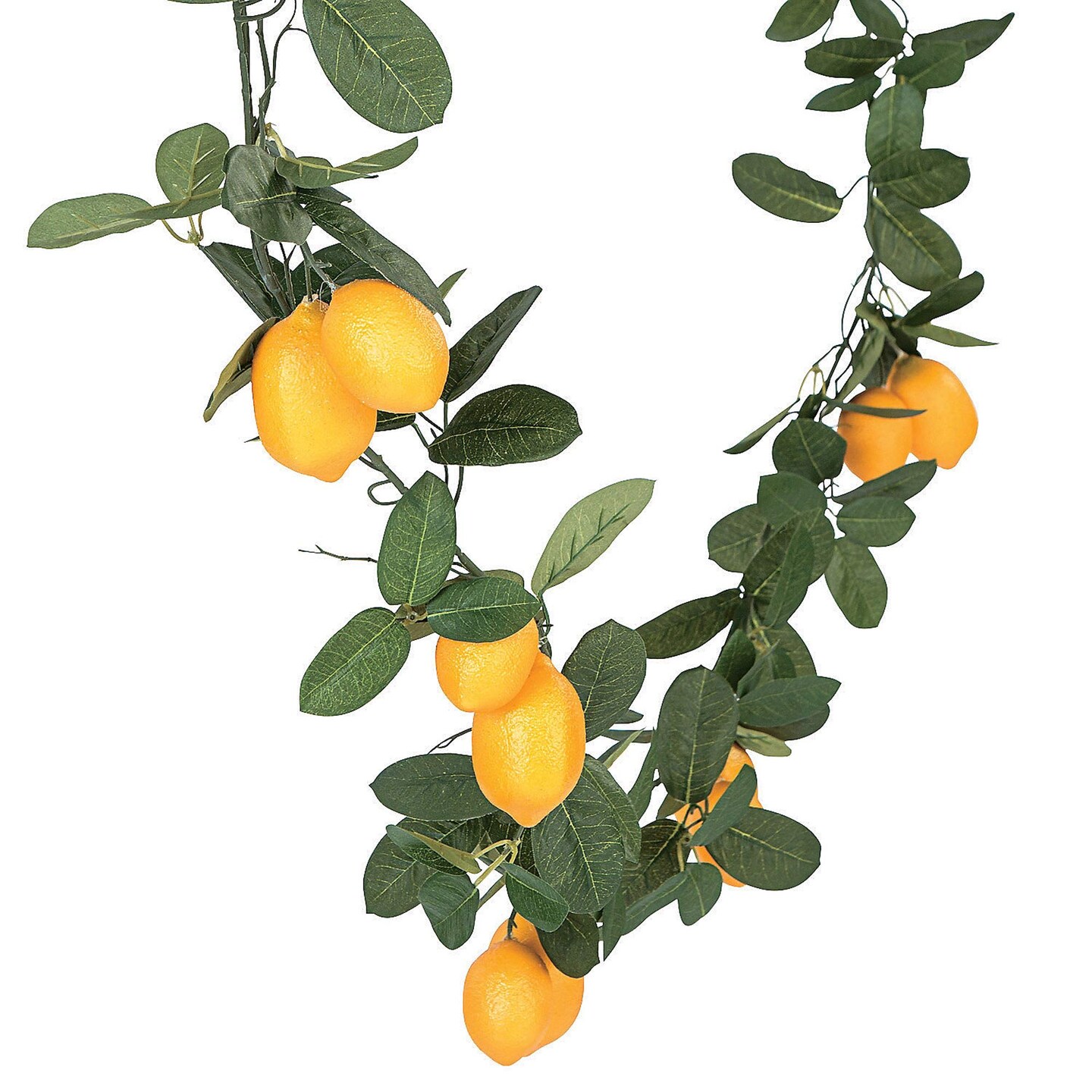 Artificial Lemon Garland 6 Feet