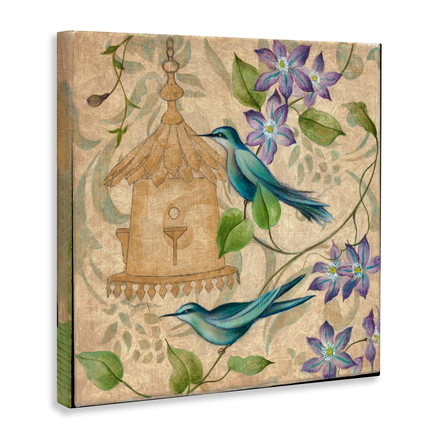 Stupell Industries Spring's Song Bird Scene Canvas, design by Janet Tava