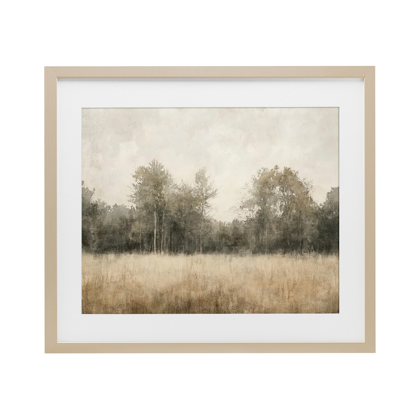Stupell Industries Neutral Watercolor Woodland Framed Print Under Glass, design by Mona Grace