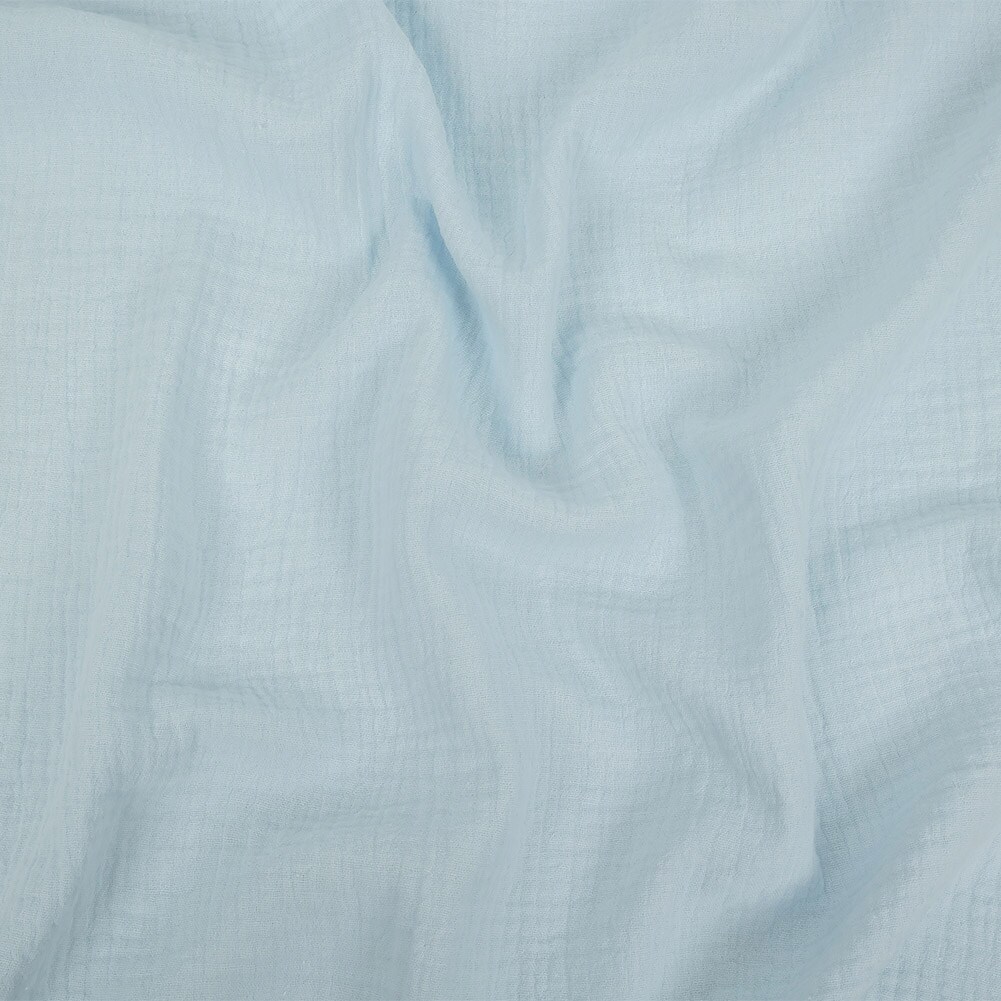 1 Yard Double Cotton Gauze Light Blue - Talamanca Collection 50’’ Width