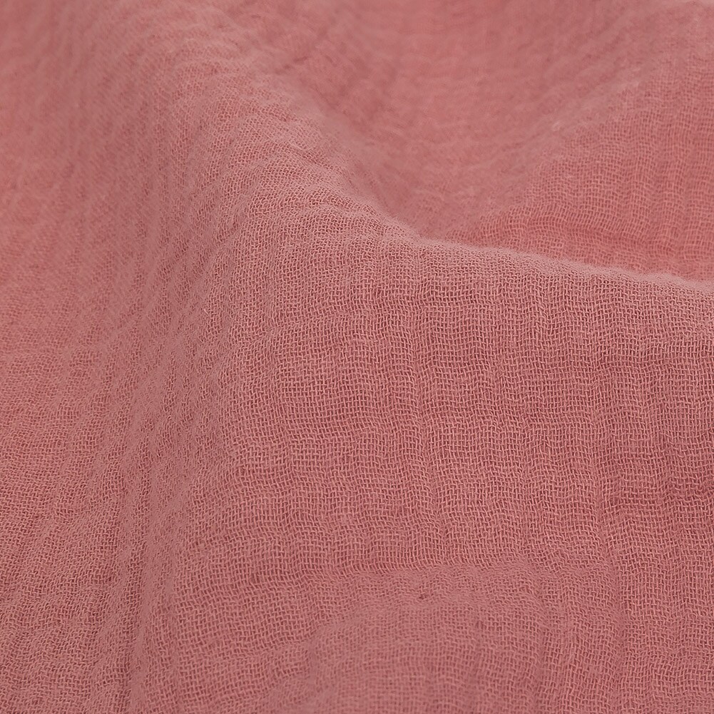 1 Yard Double Cotton Gauze Dusty Rose - Talamanca Collection 50’’ Width