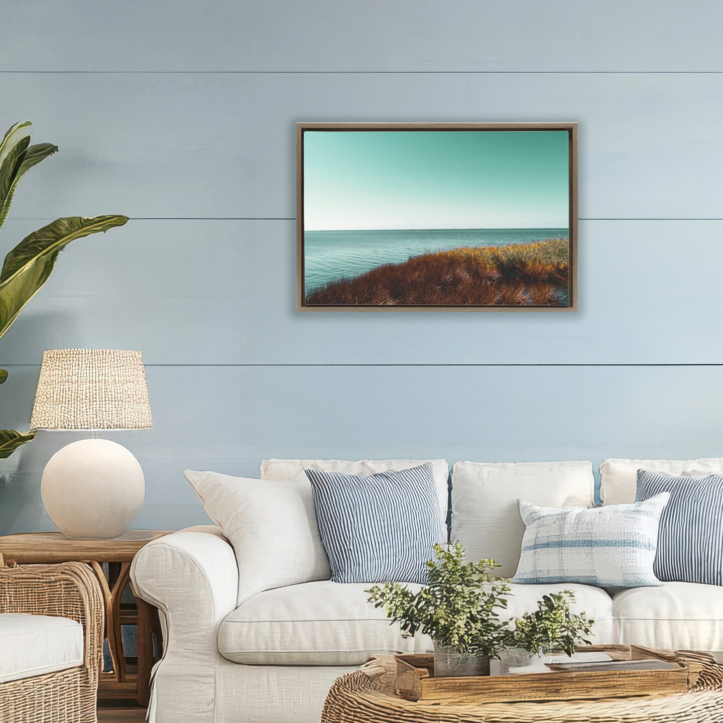 Stupell Industries Sunset Sea Breeze Floating Frame, design by J:L Design