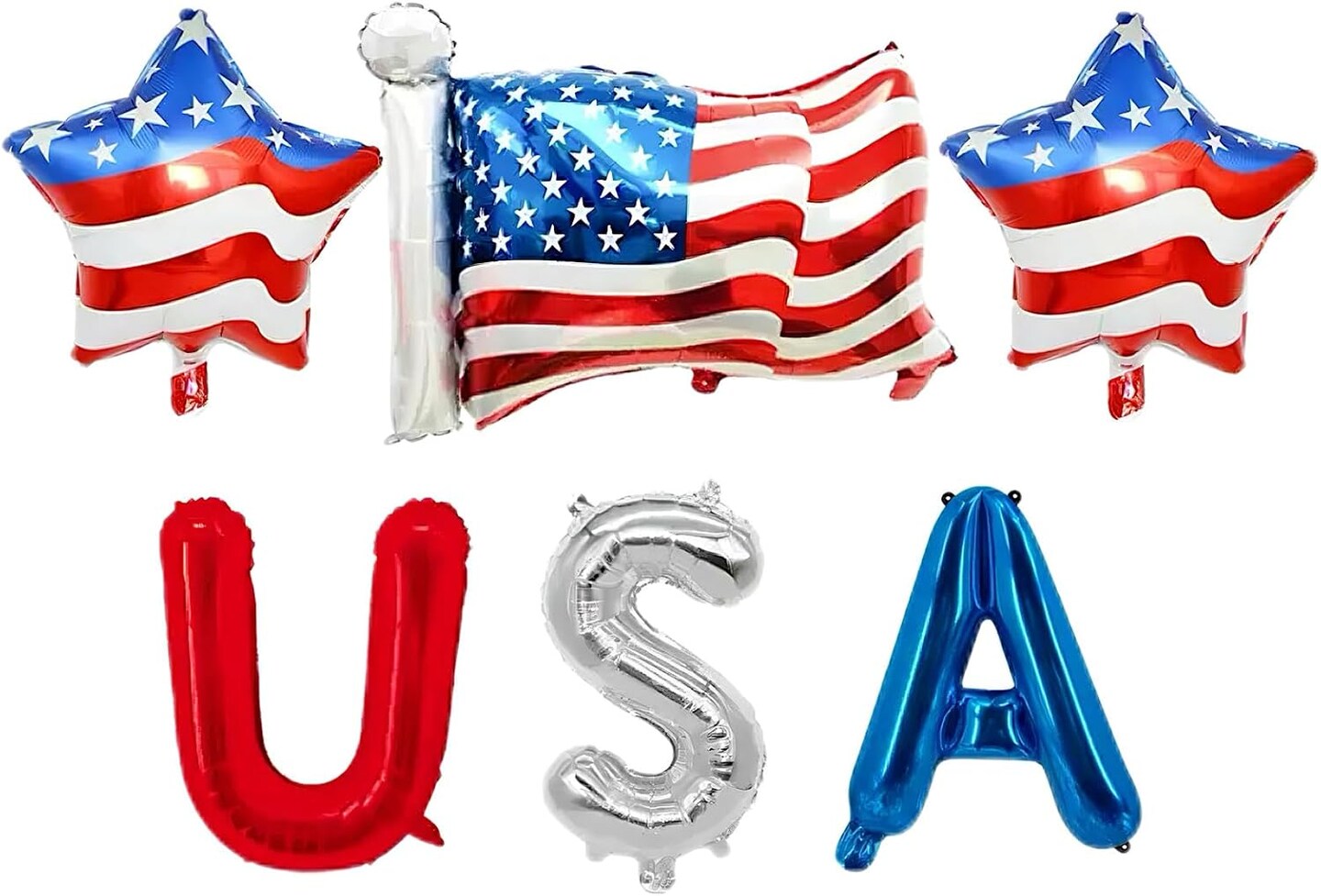 4th of July Decorations Red White and Blue Latex Balloons Patriotic USA Party Decor USA American Flag Balloons