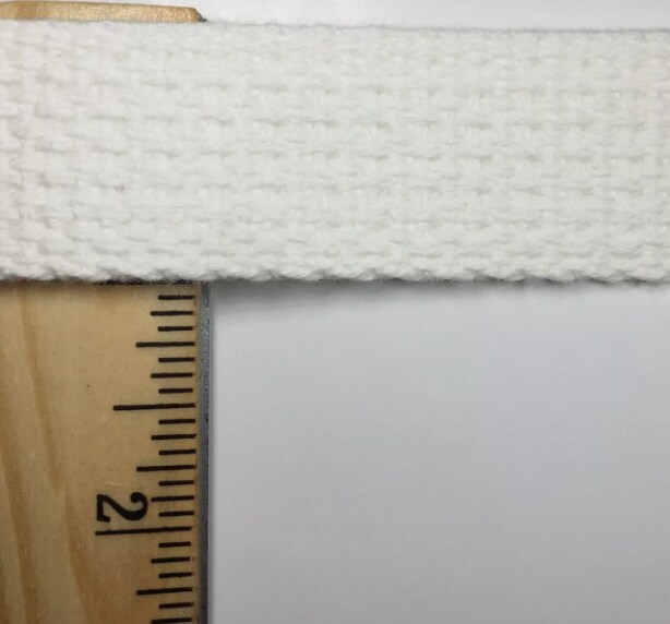 1&#x22; Cotton Webbing - 10 Continuous Yards - Made in USA!