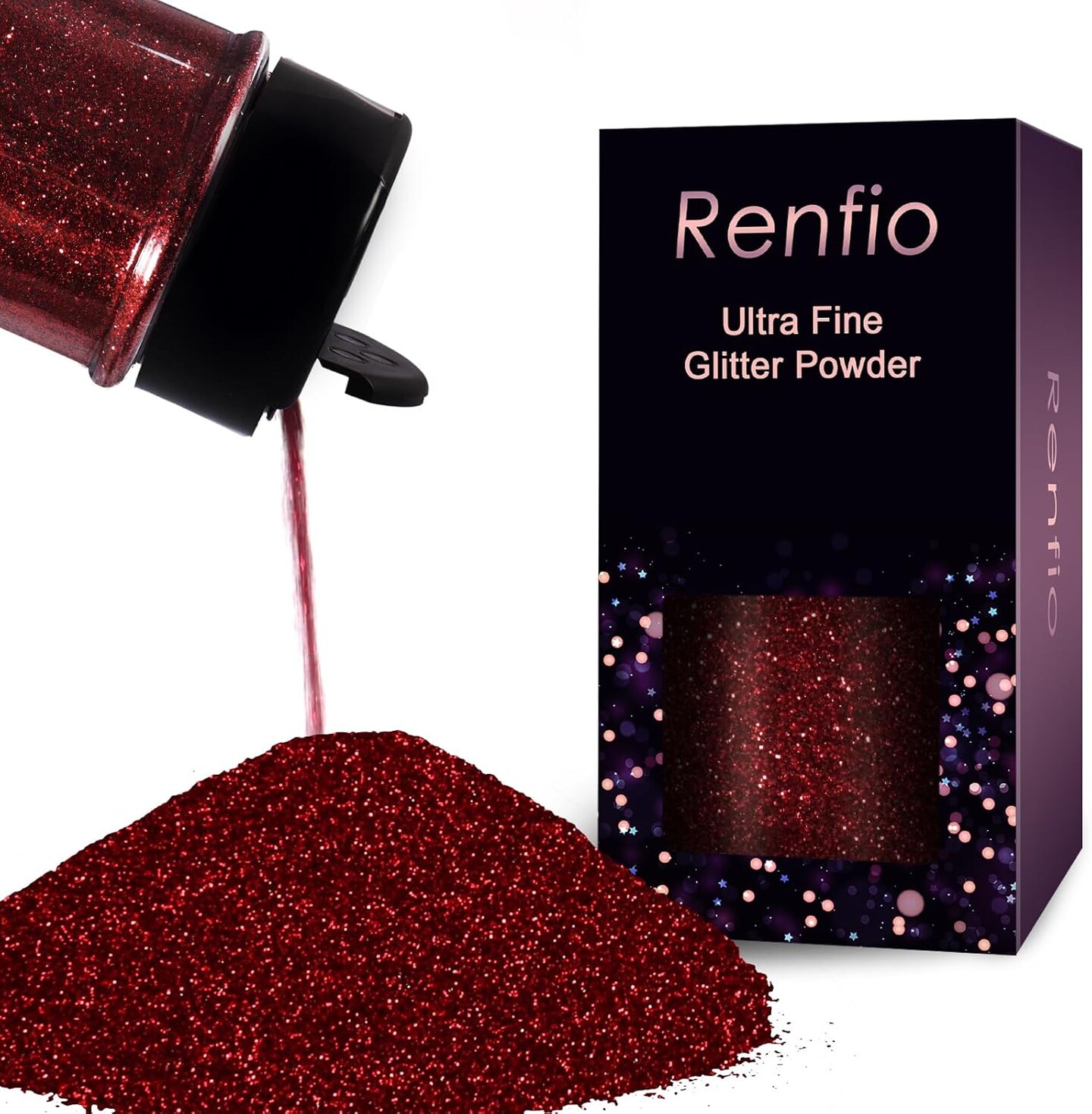 Ultra Fine Dark Wine Red Glitter Powder (Dark Wine Red)