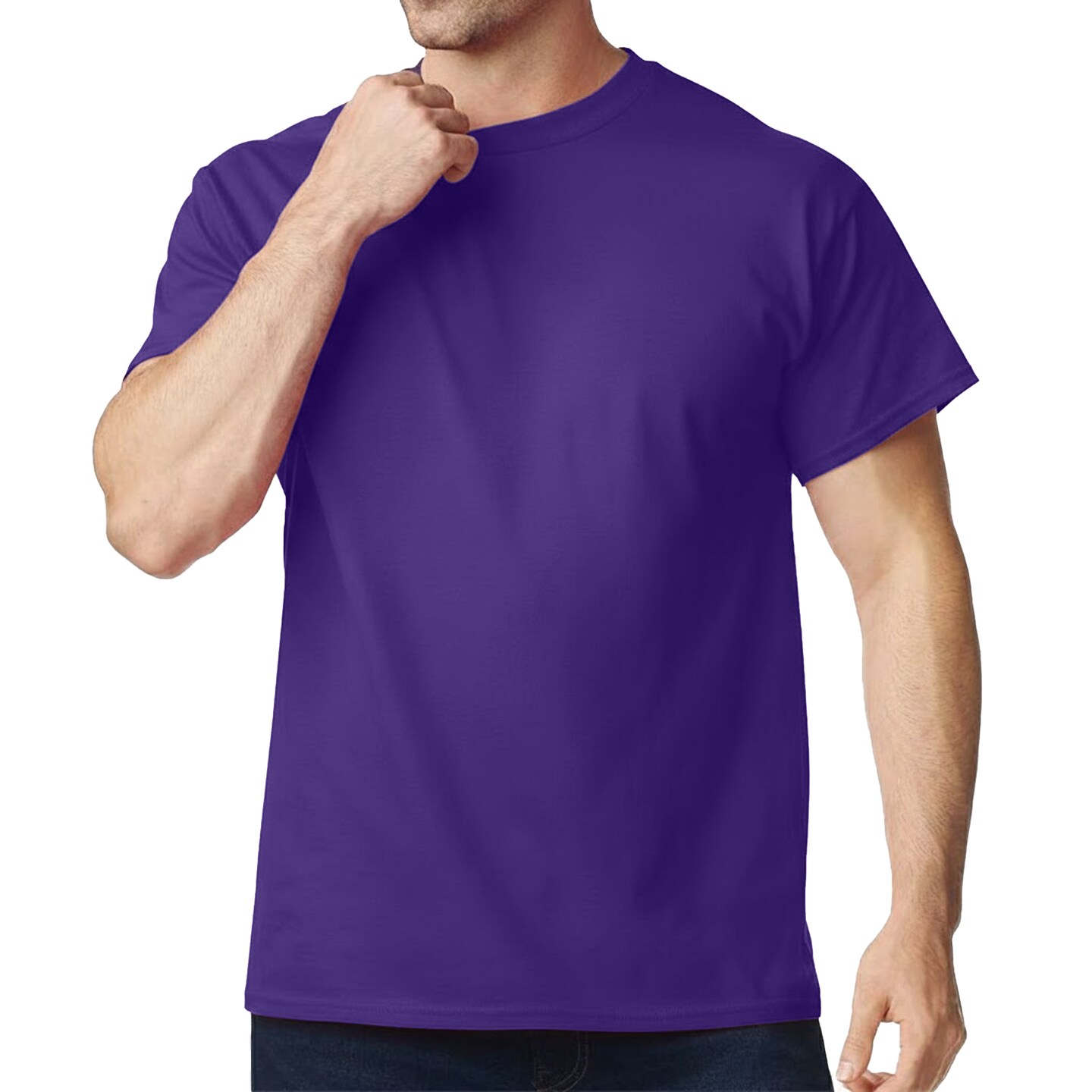 Gildan Unisex Heavy Cotton Tee 5000, 100% U.S. Cotton Shirt for DIY Projects, Pack of 12