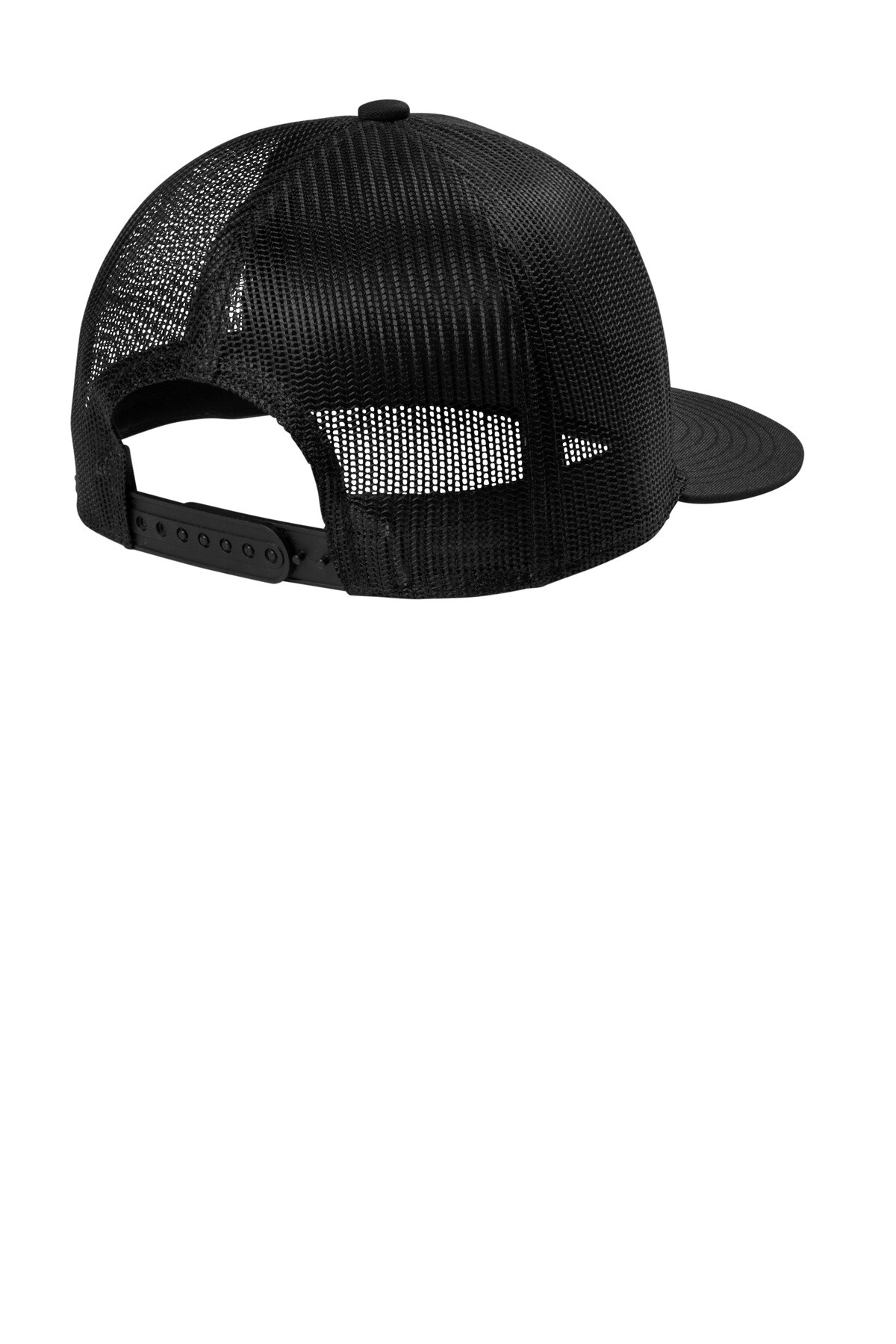 Port Authority&#xAE; Snapback Flat Bill Trucker Cap