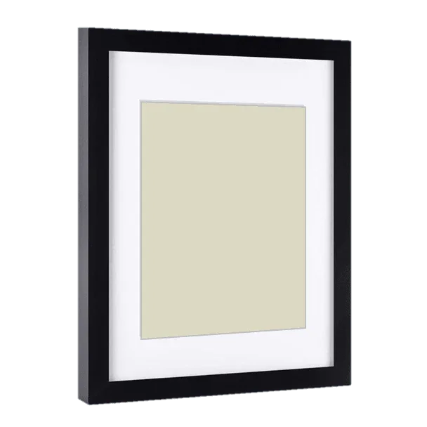 Black Picture Frame With Mat