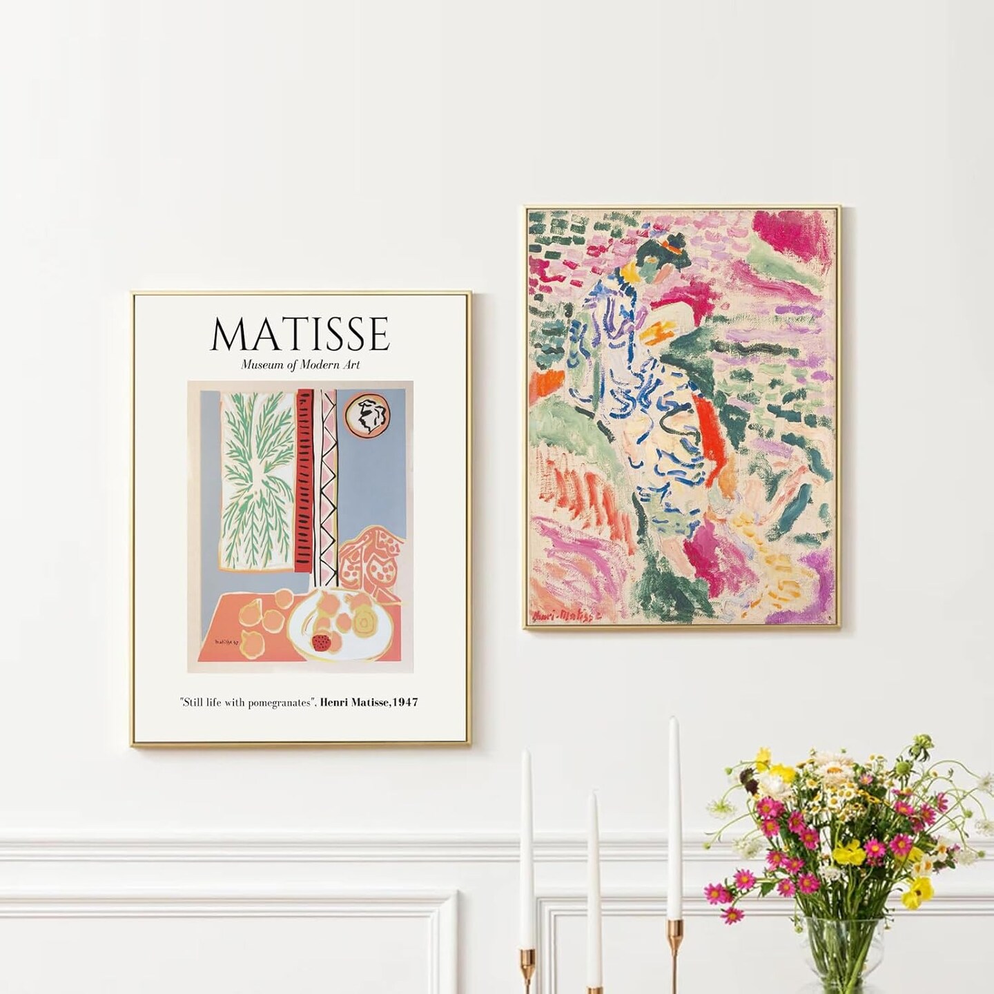 Matisse Wall Art Prints, Matisse Eclectic Wall Decor, Henri Matisse Exhibition Posters for Room Aesthetic, Minimalist Abstract Vintage Gallery Canvas Paintings, Maximalist Eclectic Home Decor