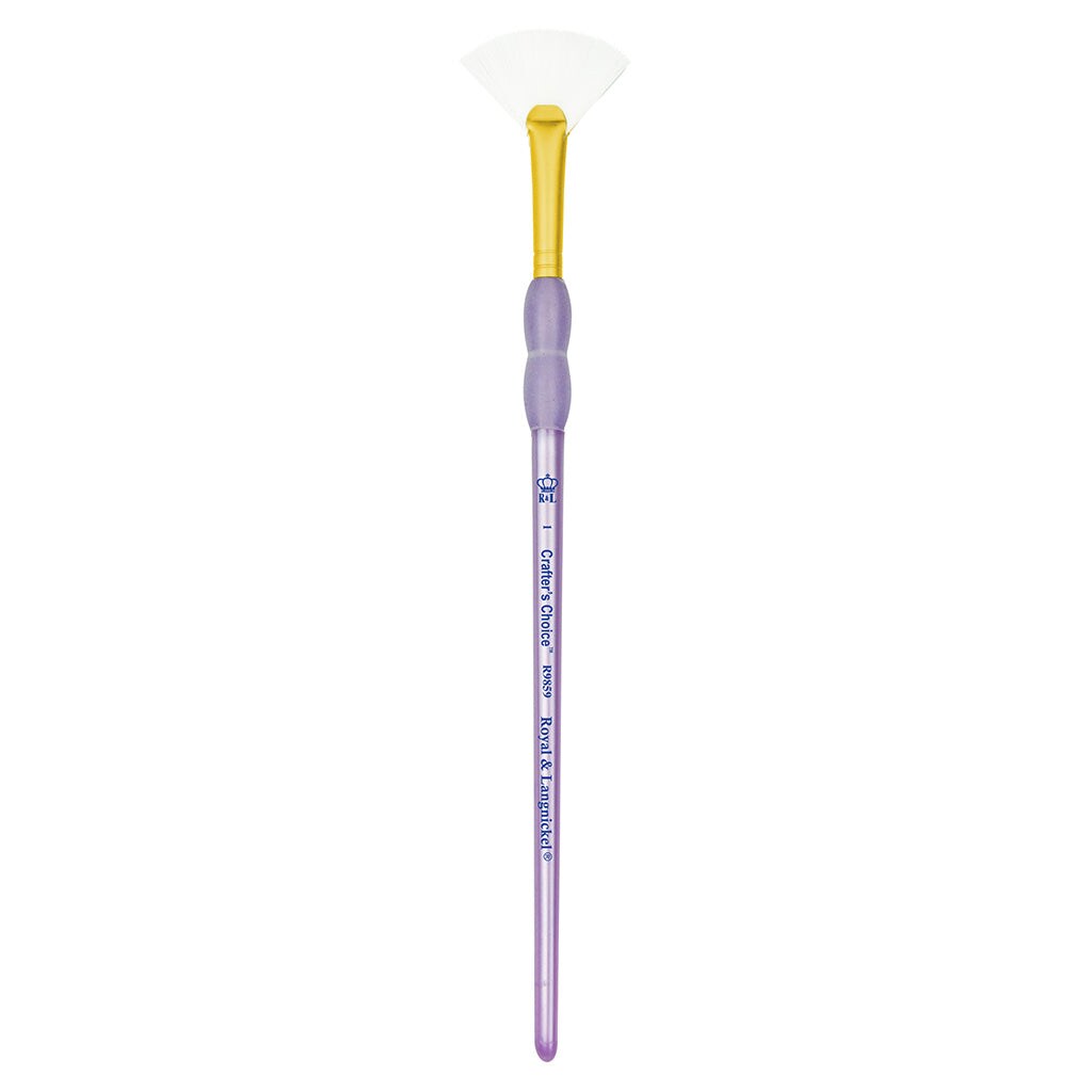 R9859 Series | Crafter&#x2019;s Choice&#x2122; White Taklon Fan Brush