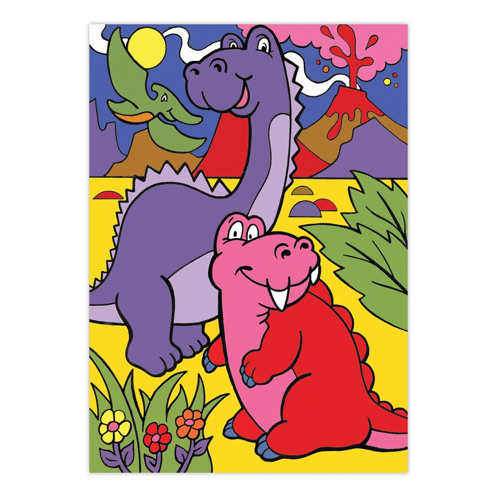 MFP11 | Painting by numbers&#x2122; Children&#x27;s 10pc 8.75&#x22; x 11.75&#x22; Dinosaurs Painting Project