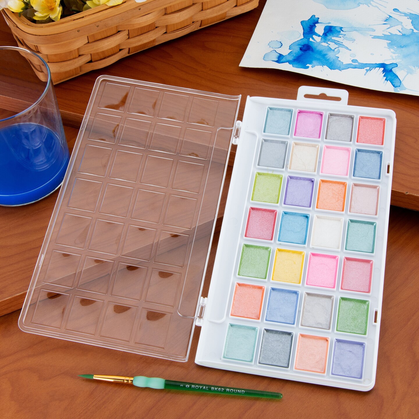 RTN-184 | 29pc Pearlescent Watercolor Painting Art Set