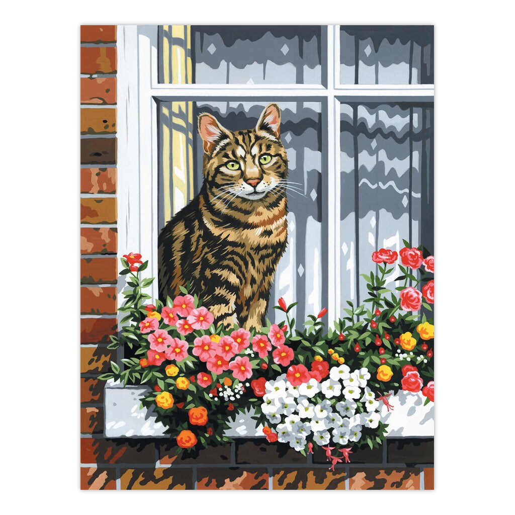 PCS11 | Painting by numbers&#x2122; 10pc 9&#x22; x 12&#x22; Can in the Window Canvas Painting Project