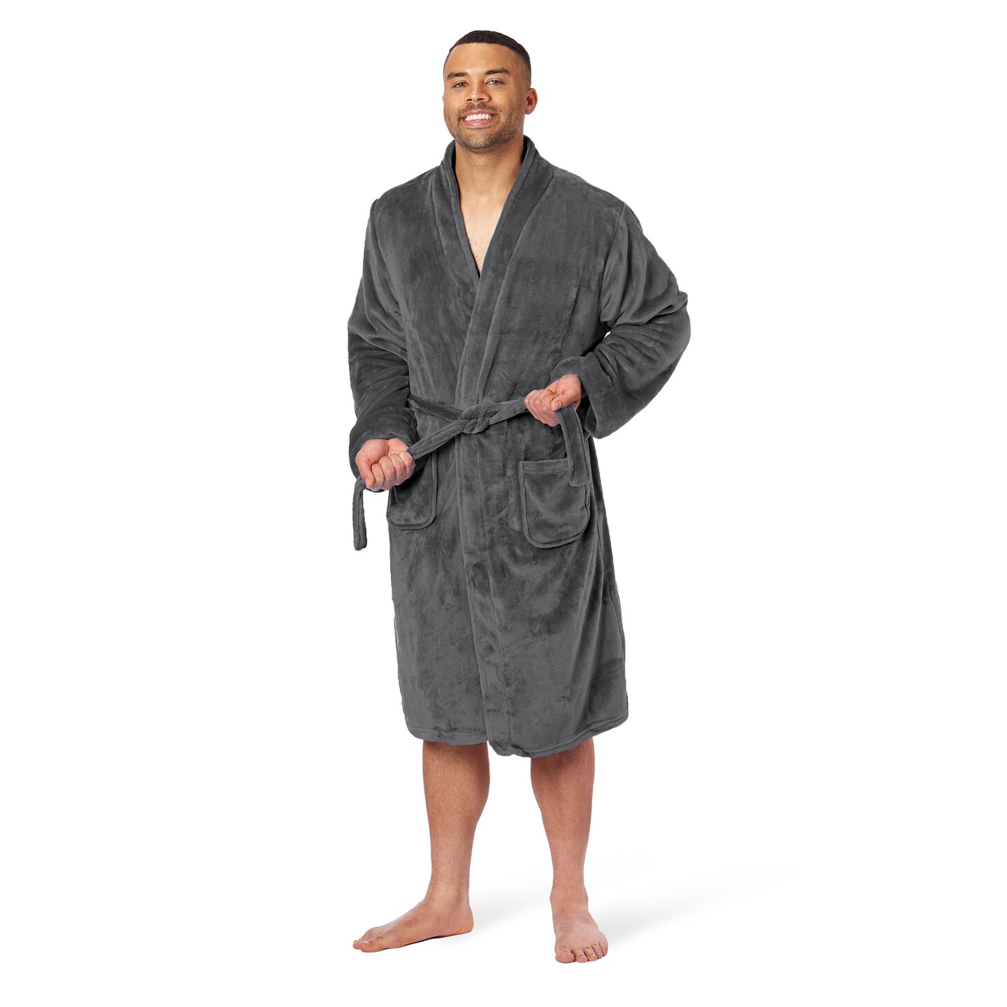 Northwest Silk Touch L/XL Robe Lava Smoke 26&#xD7;47 Inches