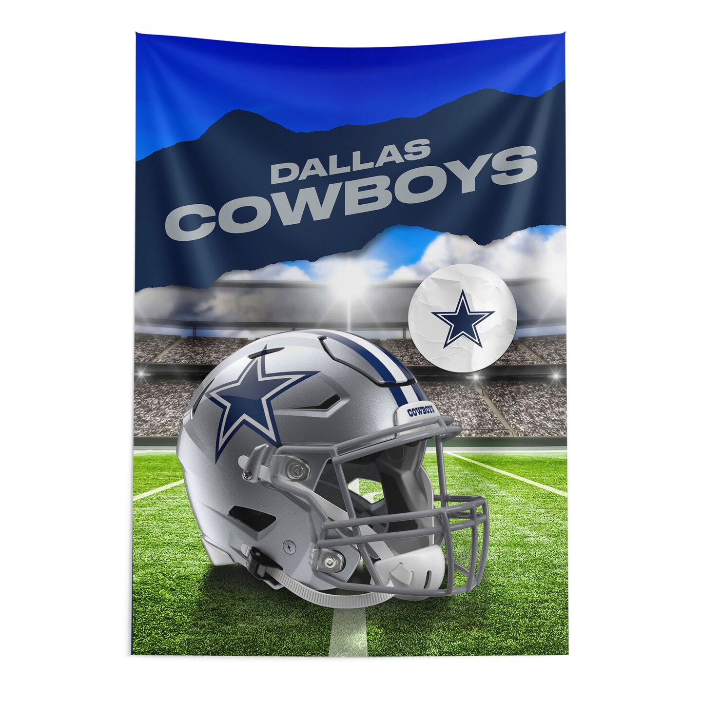 Dallas Cowboys NFL Midfield Wall Hanging Tapestry 40 x 57 inches