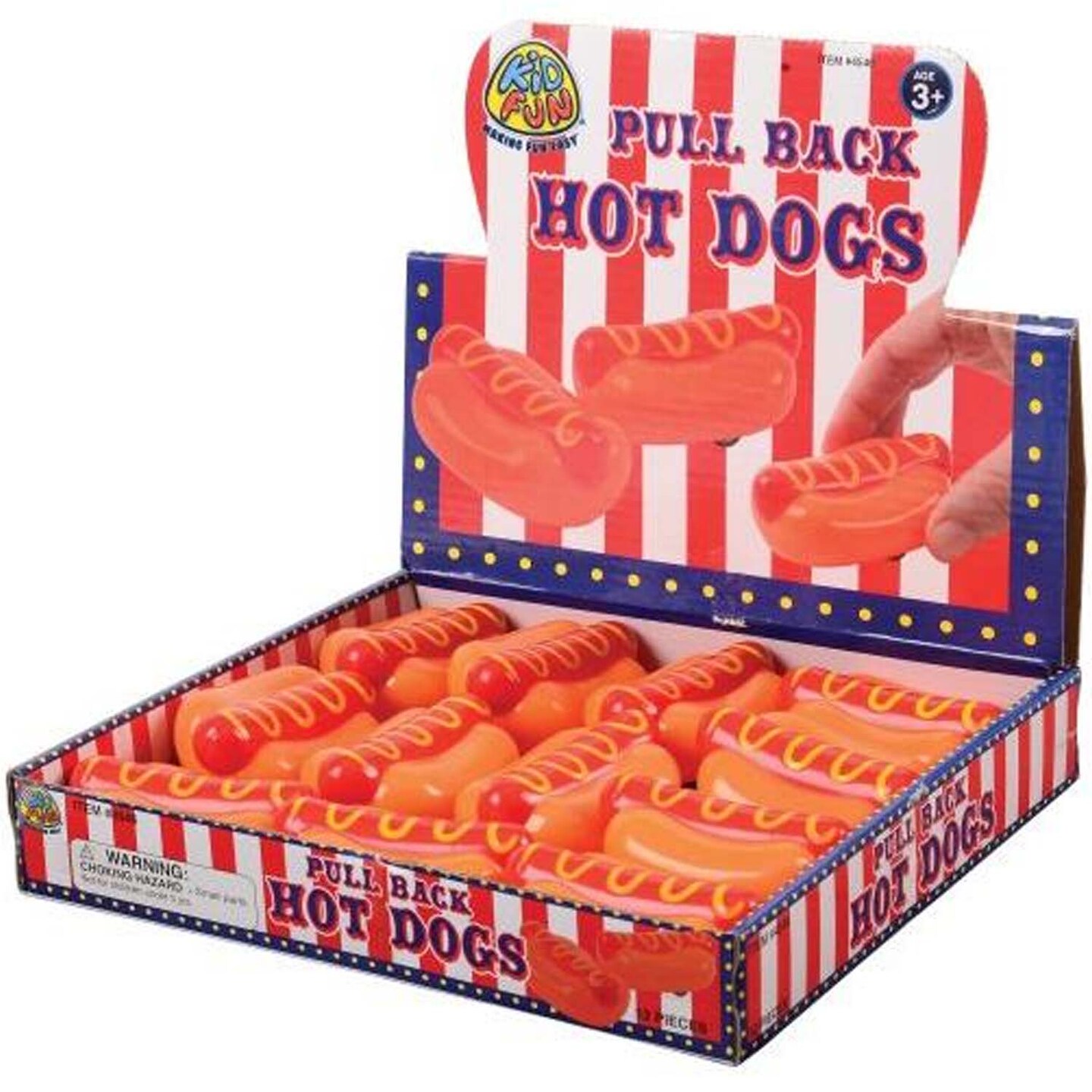Pull Back Hotdogs Include 12 Units