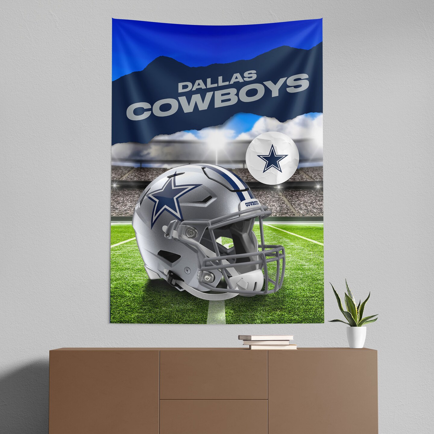 Dallas Cowboys NFL Midfield Wall Hanging Tapestry 40 x 57 inches